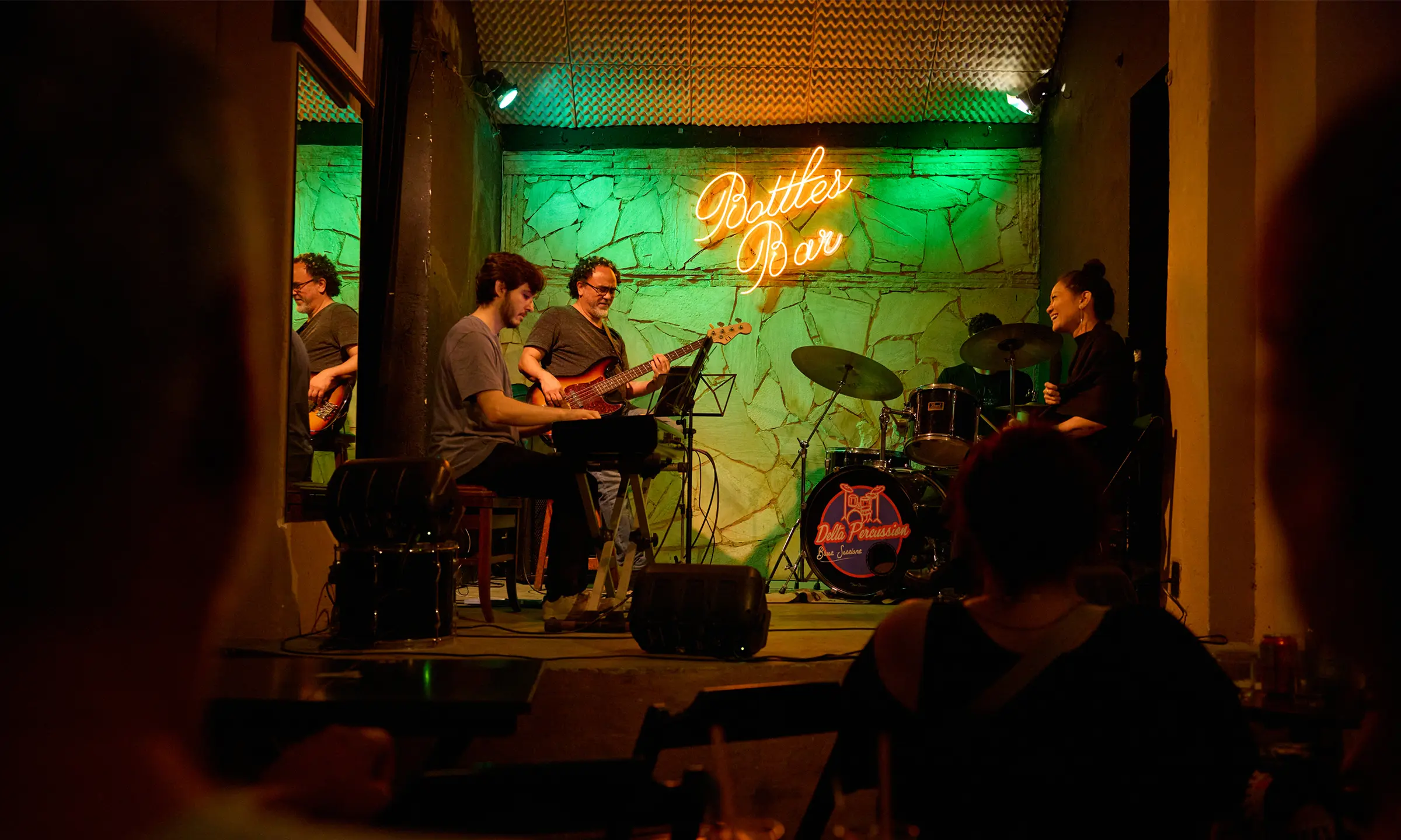 Musicians in a bar