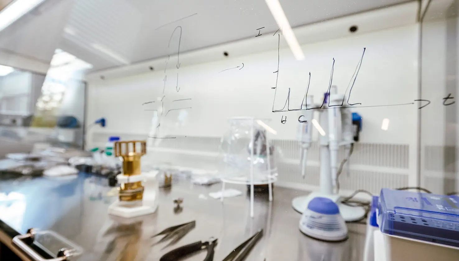 Tool on laboratory table