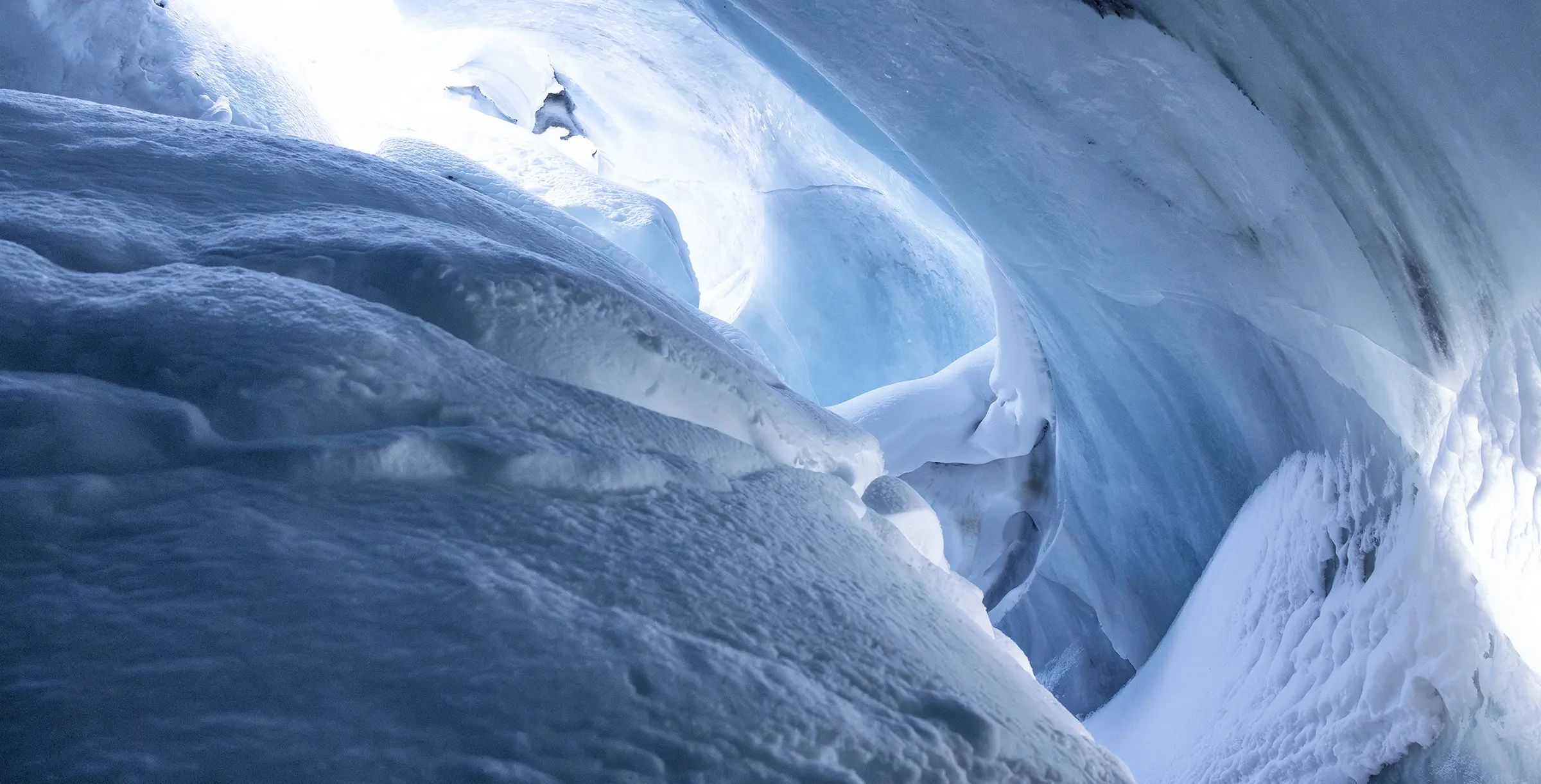 View into ice cave