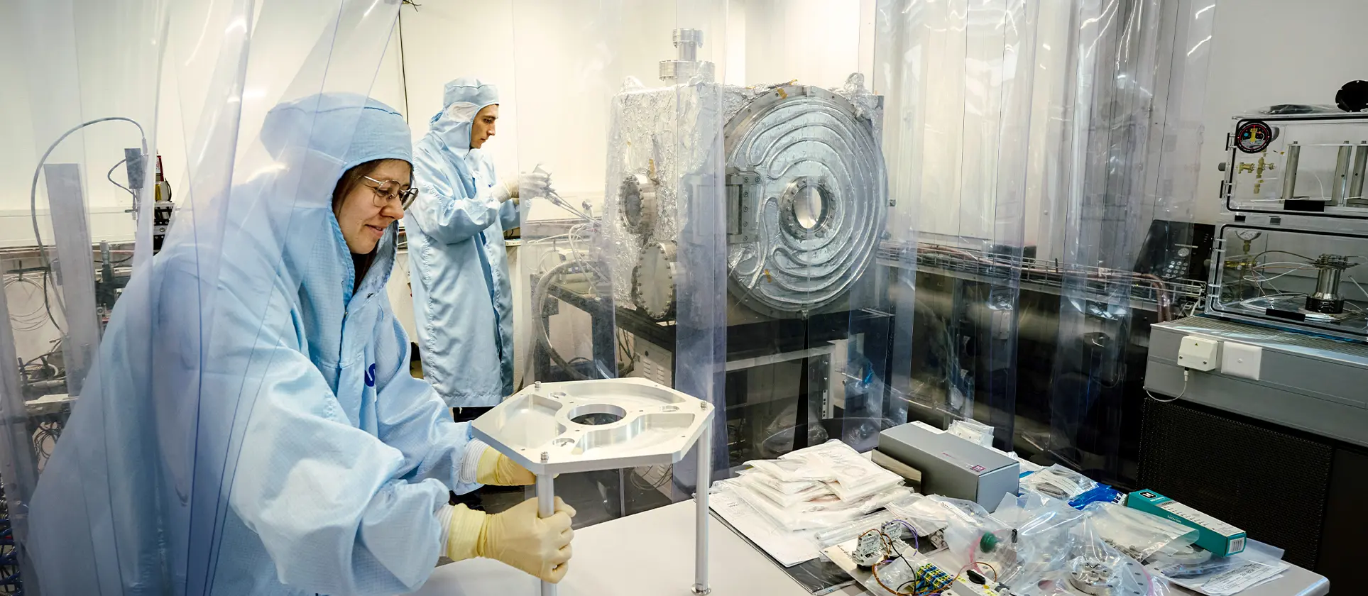 Person working in the laboratory