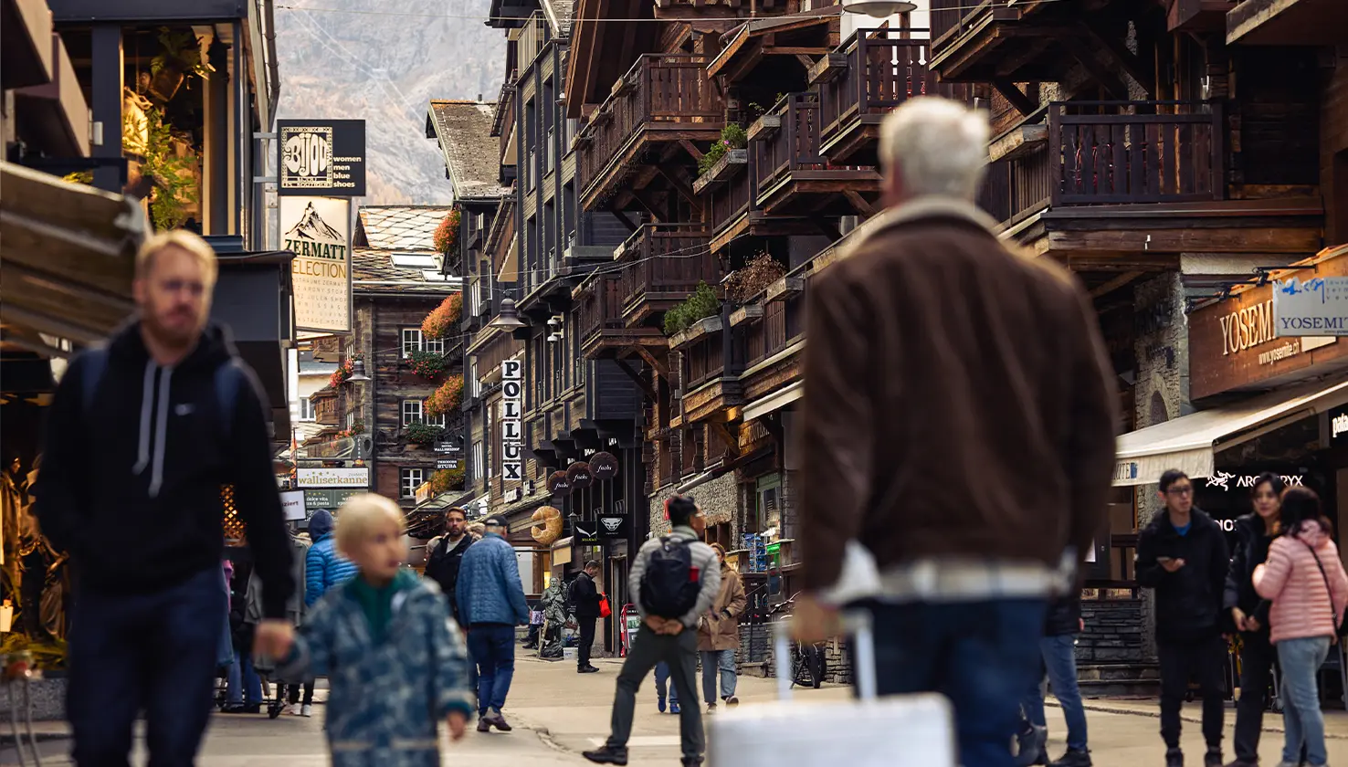Pedestrian zone in Zermatt