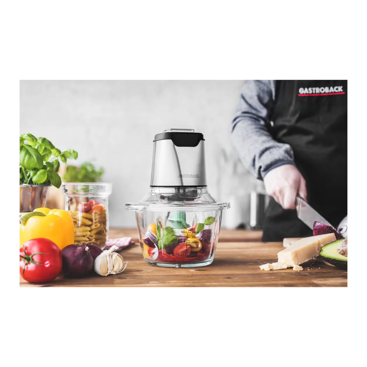 Gastroback Design Mini Chopper Plus, Stainless Steel