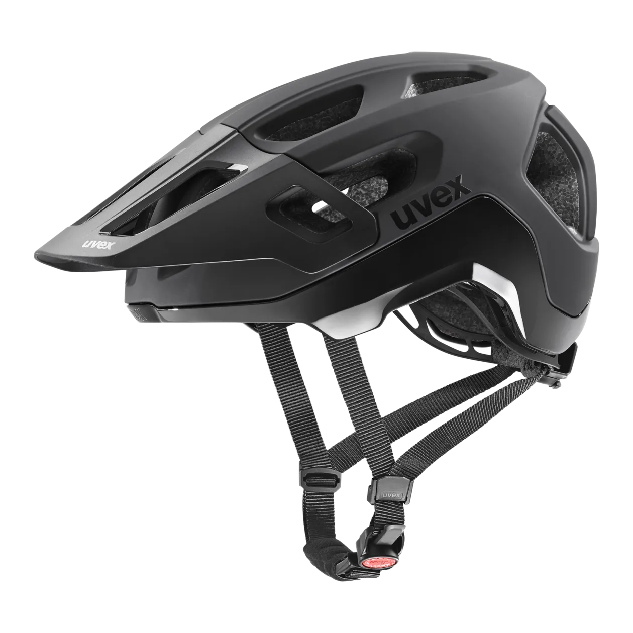 uvex react Fahrradhelm, 56-59 cm, Black Matt