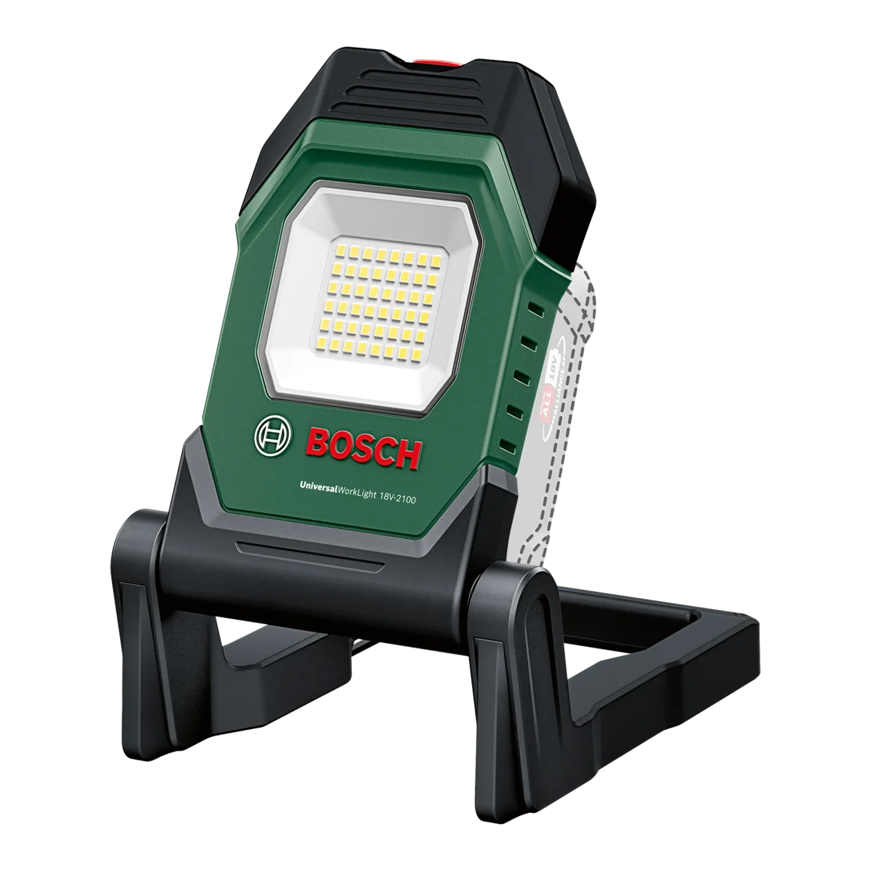 Bosch UniversalWorkLight 18V-2100 Projecteur, Classic Green