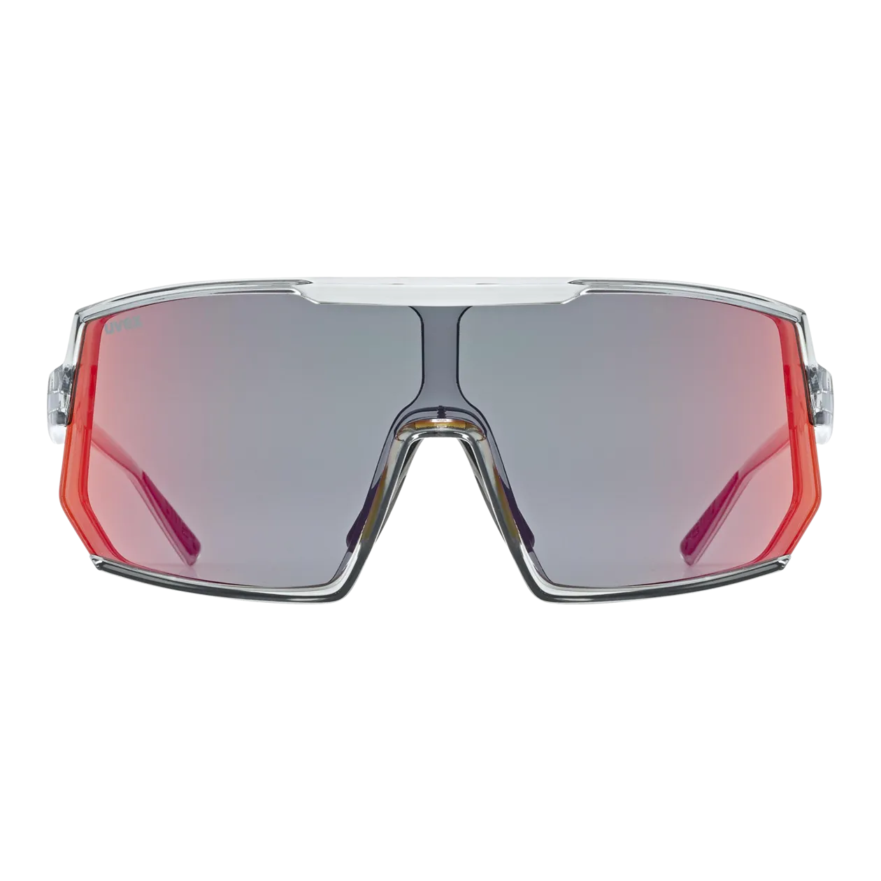 uvex sportstyle 235 Lunettes de sport, Smoke Transparent / Mirror Red