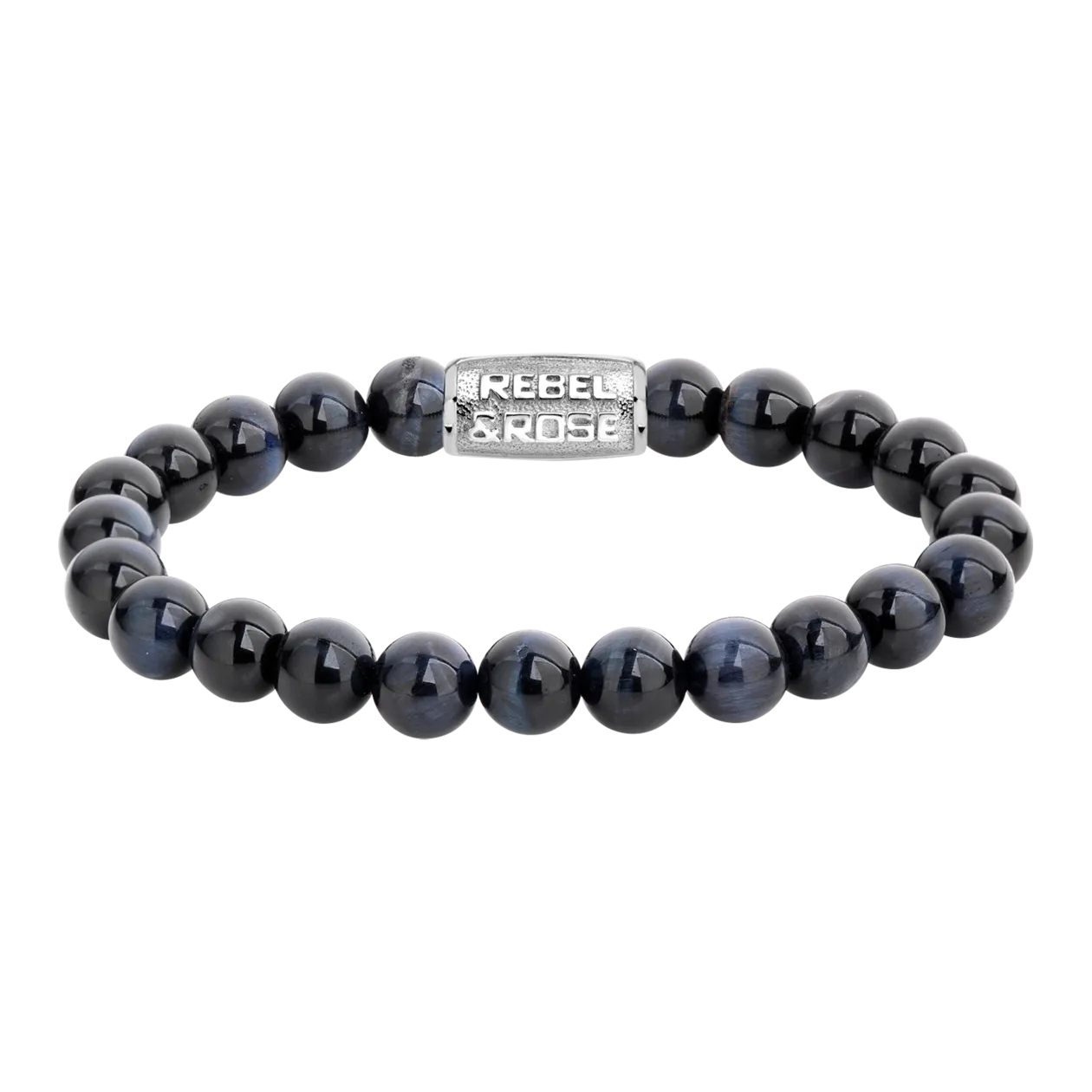 Rebel & Rose Tiger Blues Bracelet pour homme, M, bleu