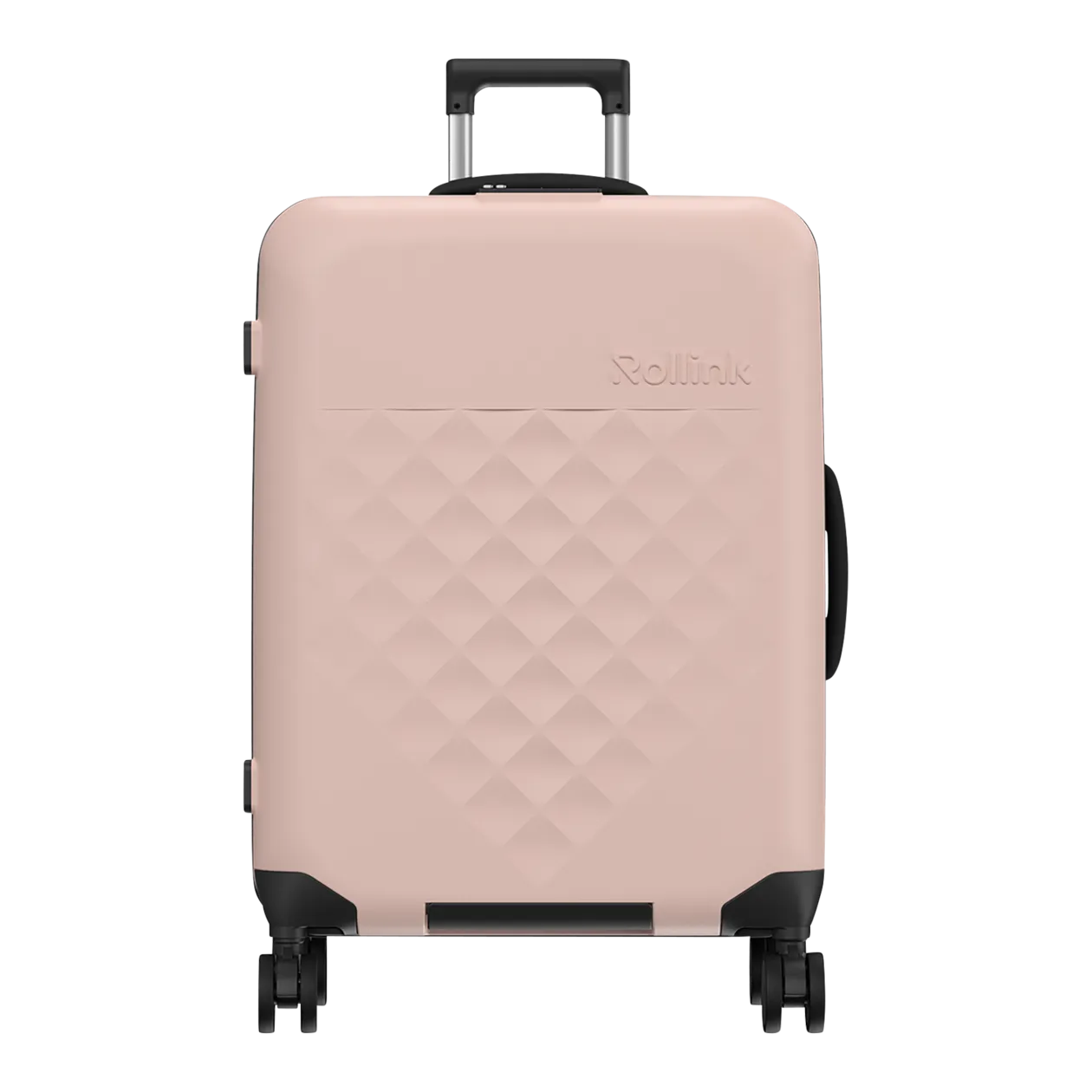 Rollink VEGA360 Valise à roulettes M (pliable), Rose Smoke