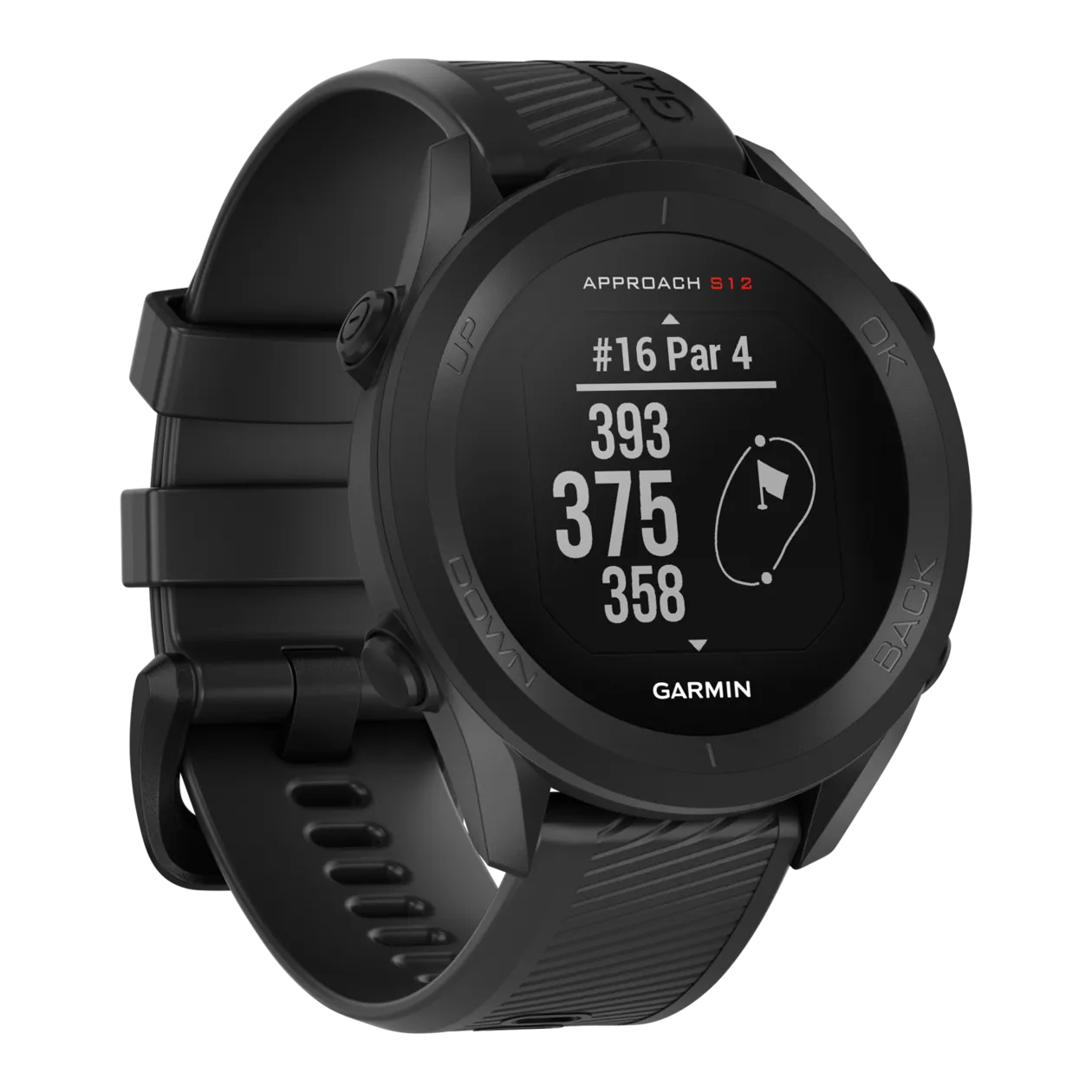 Garmin Approach® S12 Orologio GPS per il golf, nero