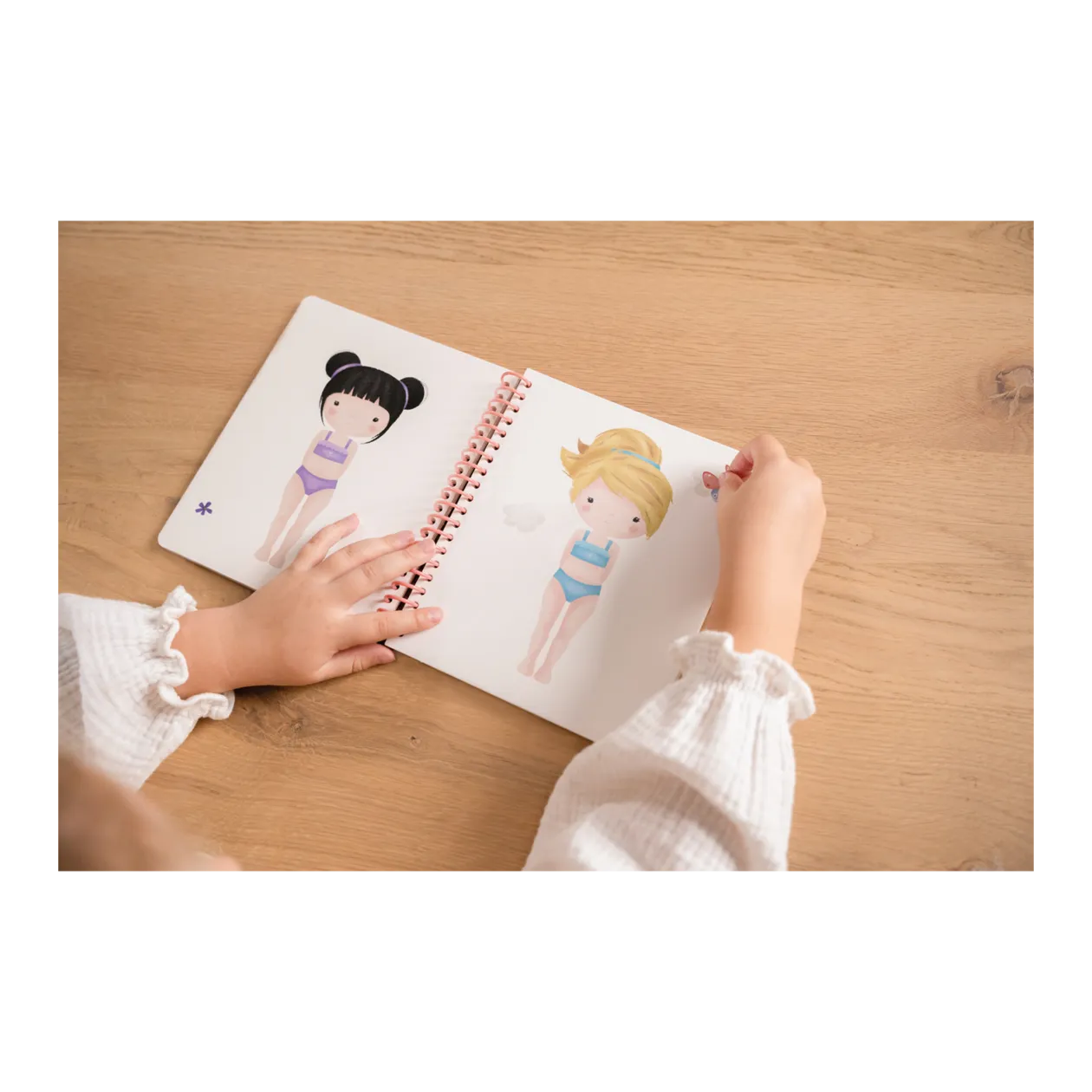 Little Dutch Libro per adesivi Dress Me Up + Rosa & Friends Tatuaggi + Rosa & Friends Bambola Anna