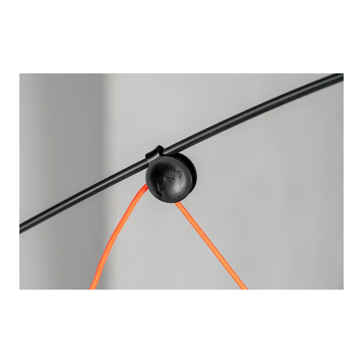 Midgard AYNO L Wall Lamp, Black / Neon Orange