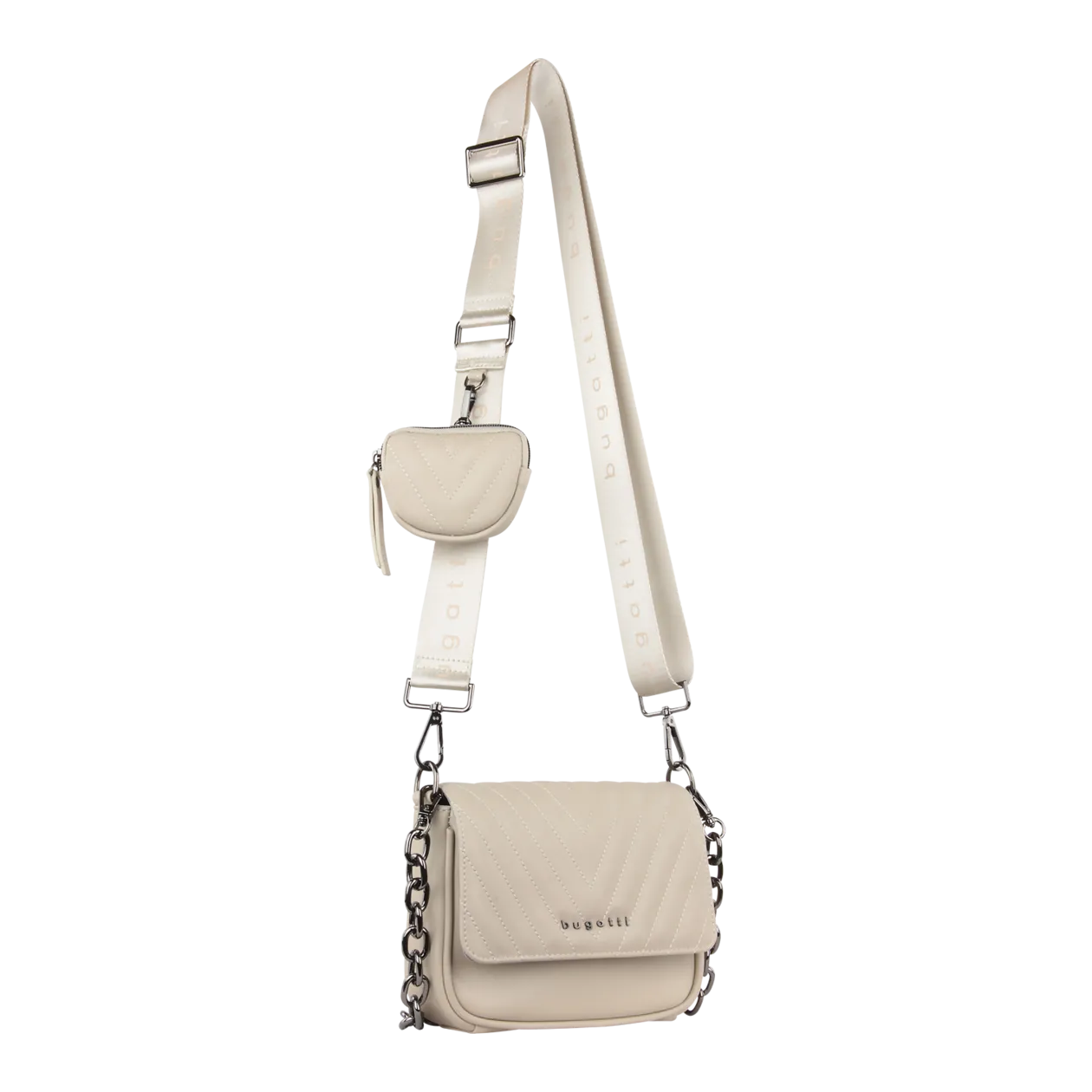 bugatti Sira Umhängetasche mit Pouch, Beige