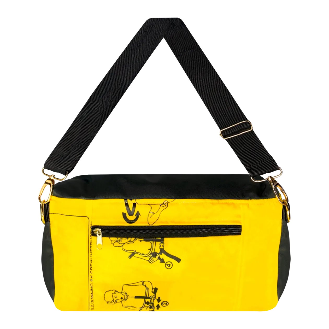 BAG TO LIFE Co-Pilot BC Cross-Over-Bag, Grey/Yellow