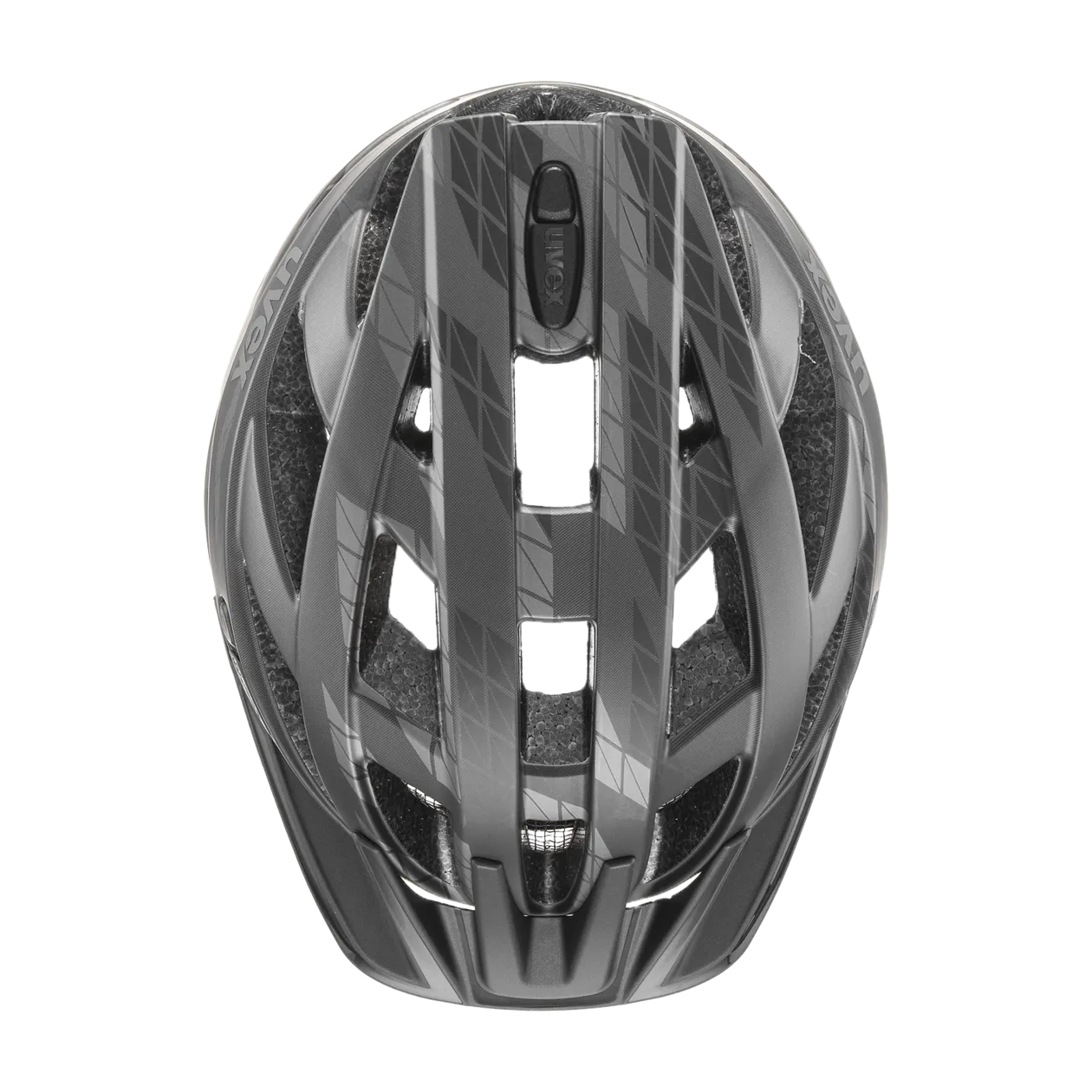 uvex i-vo cc Casco da bicicletta, 56-60 cm, Black-Smoke Matt