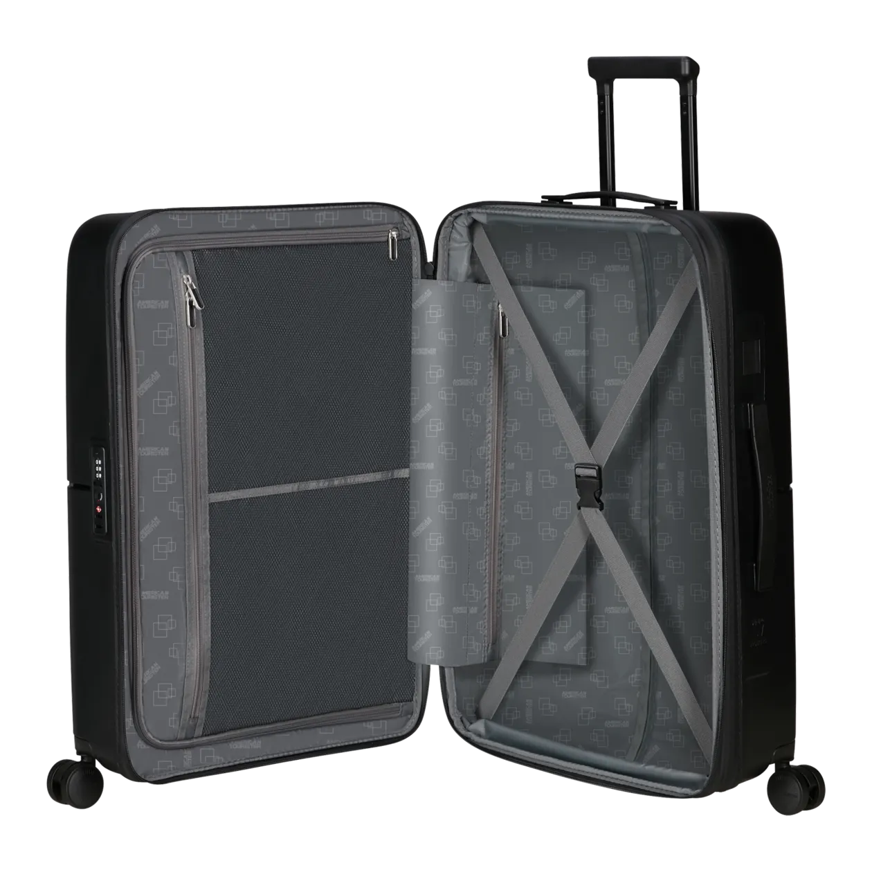 American Tourister DashPop Spinner 67/24 TSA Trolley M (erweiterbar), True Black