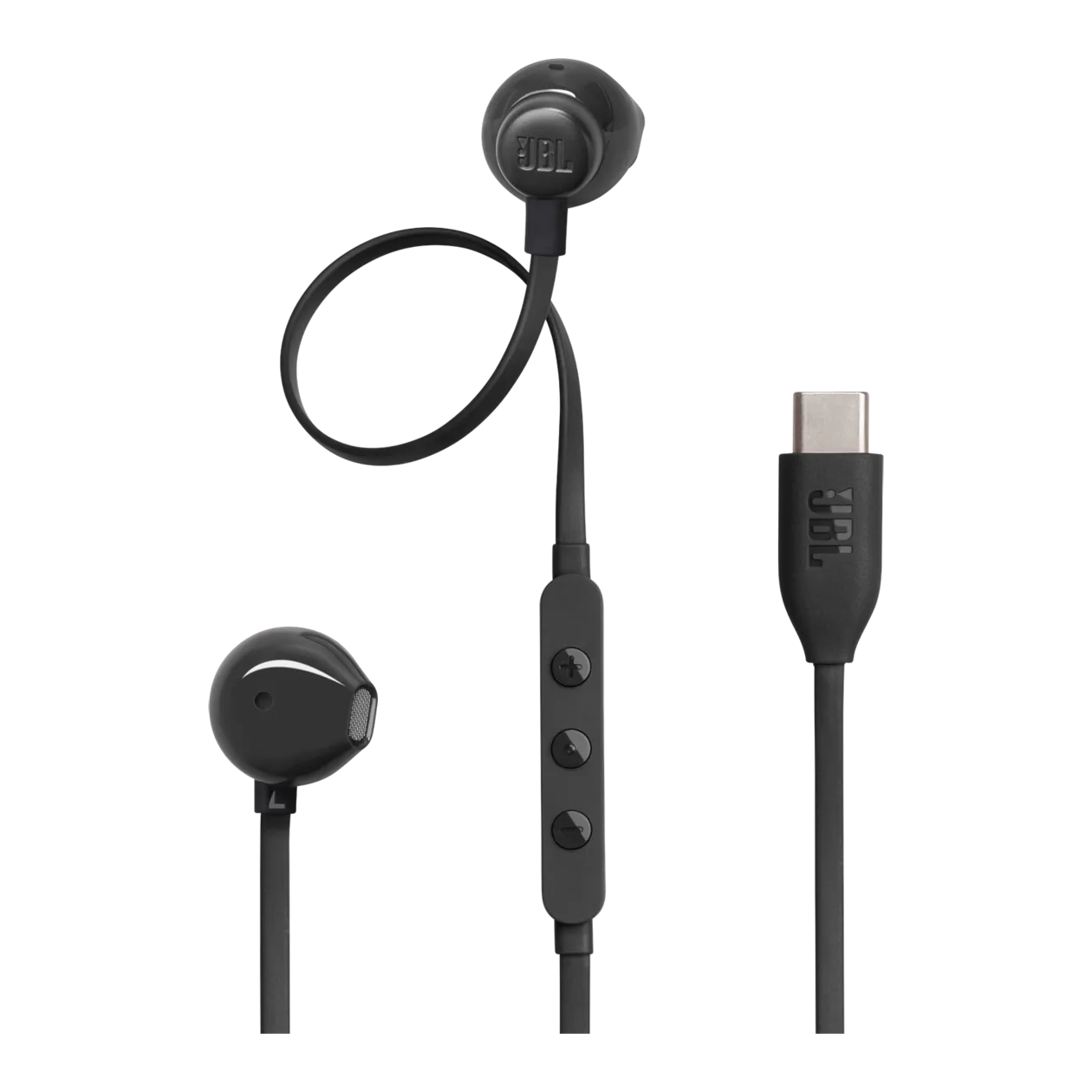 JBL Tune 305C USB-C Earbud-Kopfhörer, Schwarz