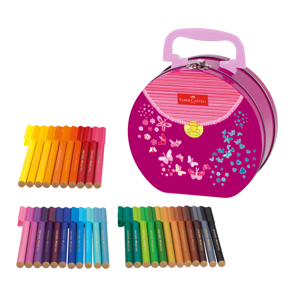 Faber-Castell Connector Felt Tip Handbag, 34 pcs.