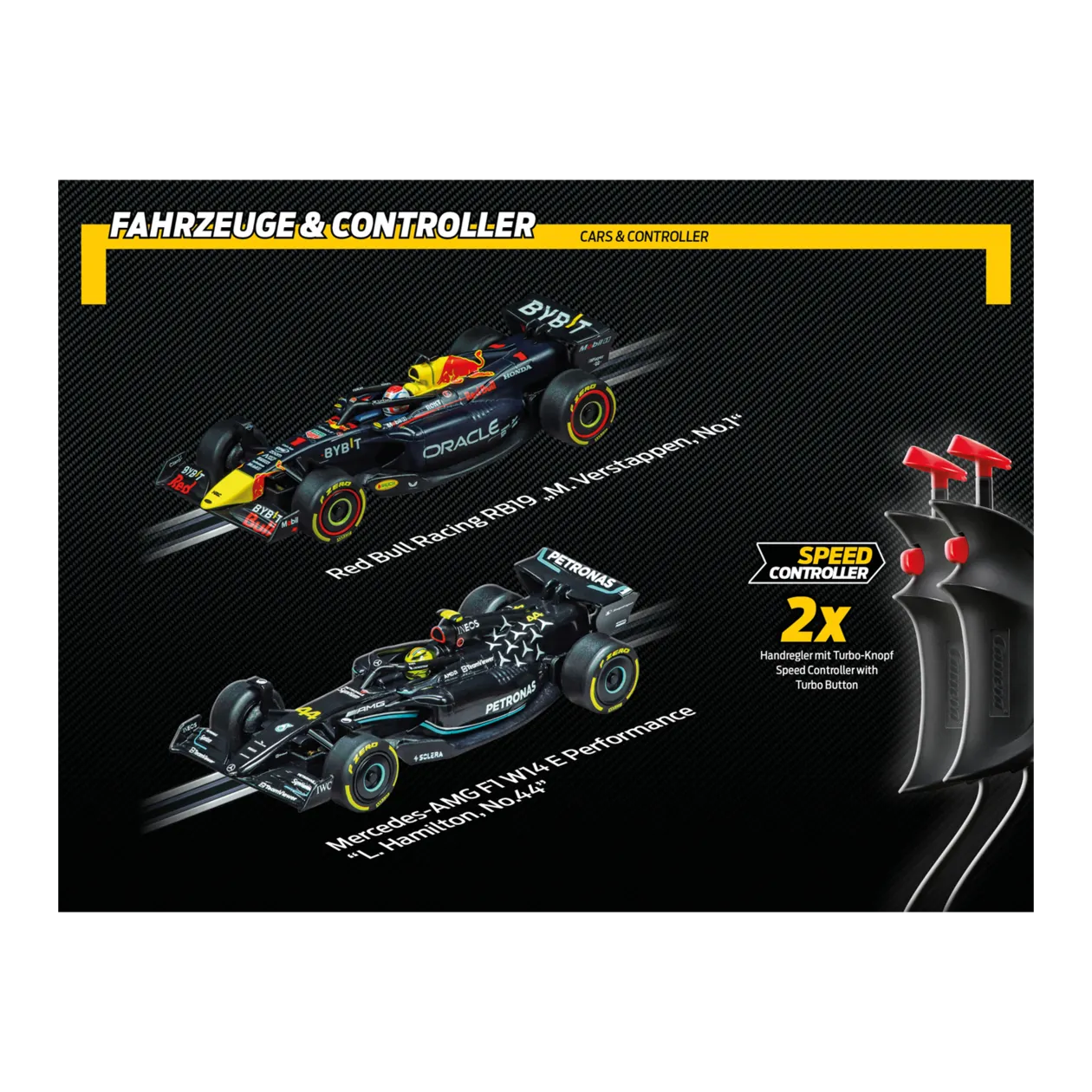 Carrera GO!!! F1 Max Competition Mercedes vs. Red Bull Rennbahn-Set