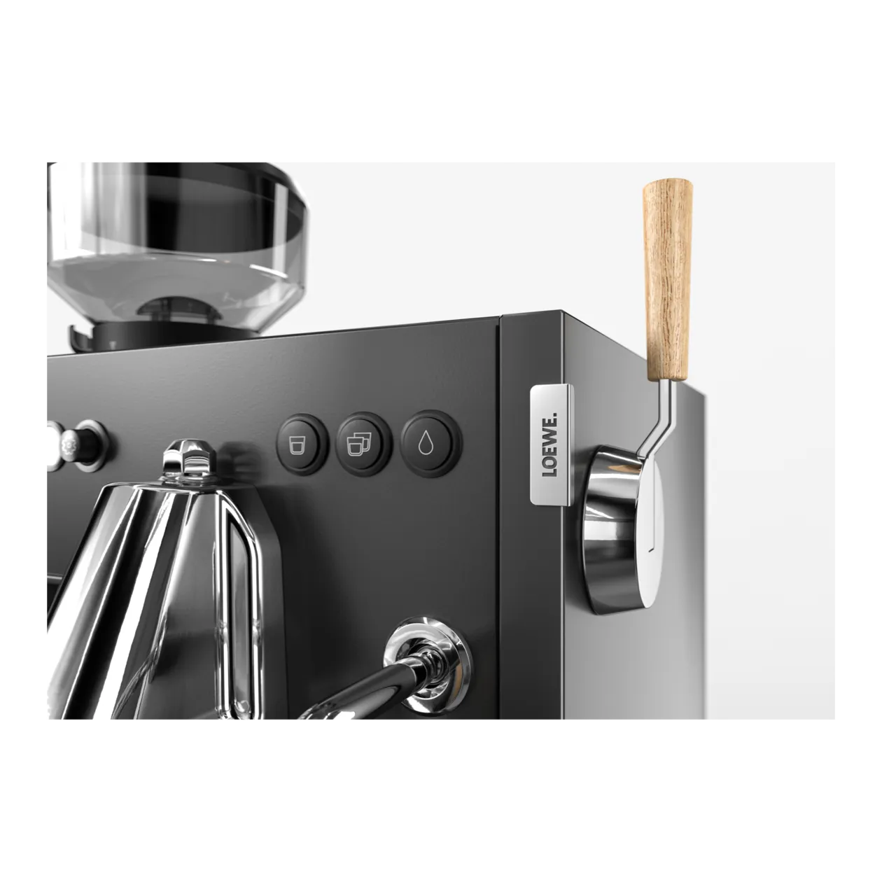 Loewe aura.pure Espresso Machine, Basalt Grey