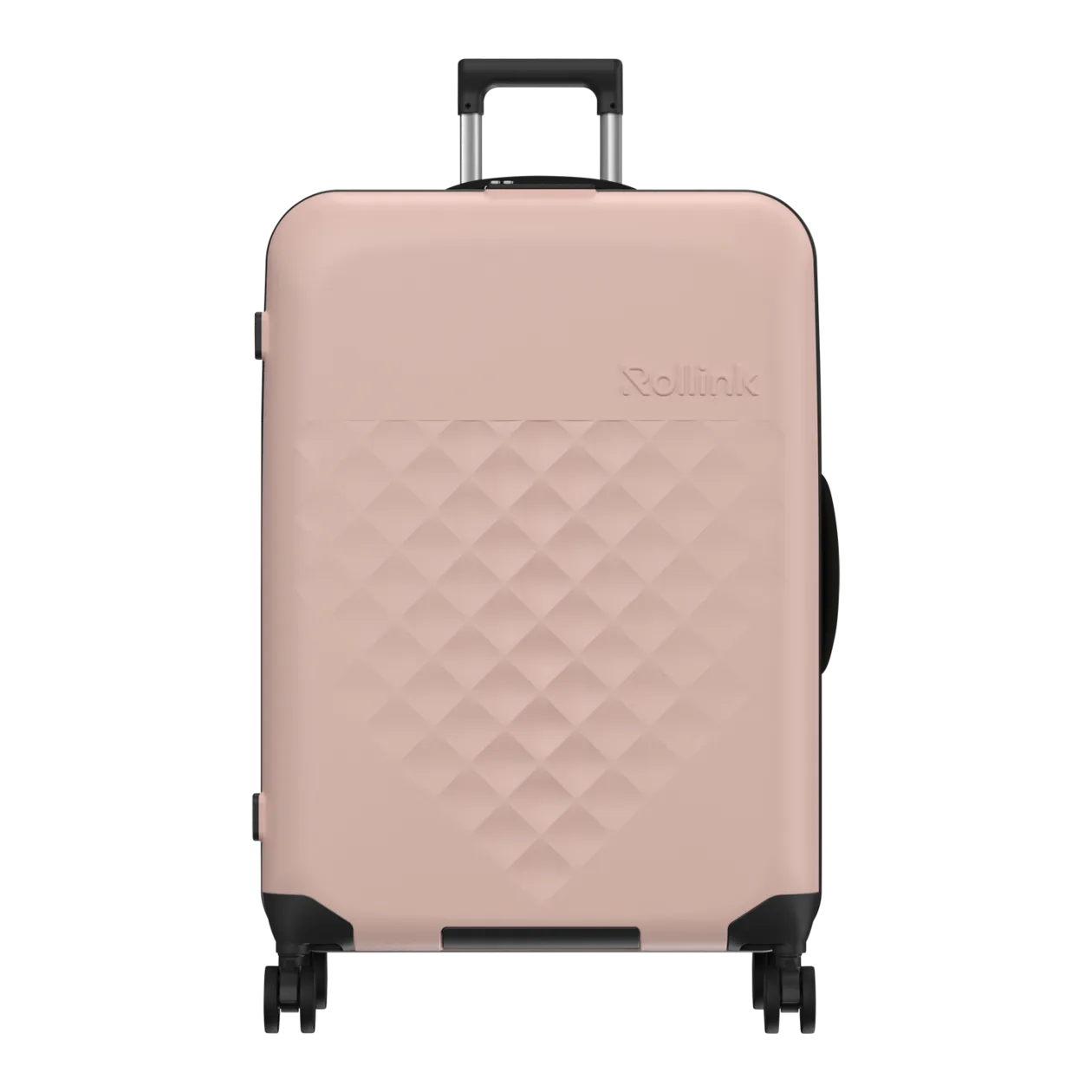 Rollink VEGA360 Valise à roulettes L (pliable), Rose Smoke