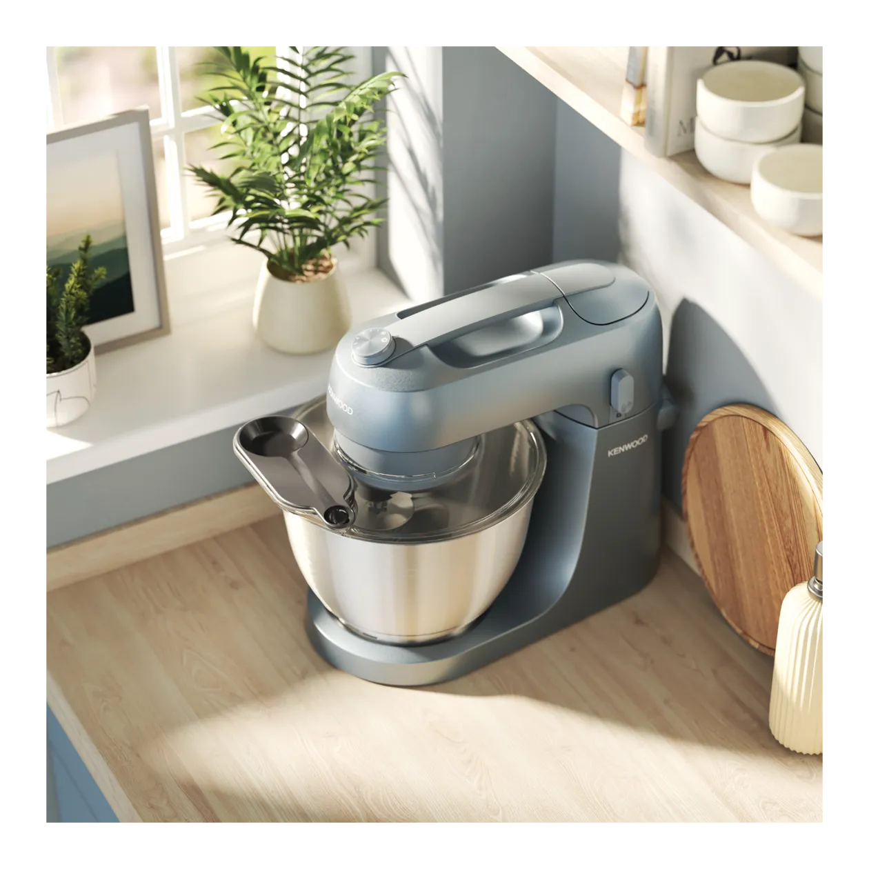 Kenwood Go KZM35.000GY Stand Mixer, Storm Blue