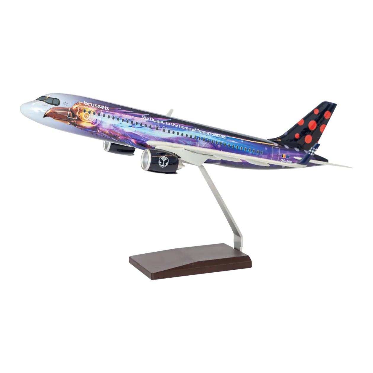 Brussels Airlines Airbus A320neo "Amare 2″ Flugzeugmodell, 1:100