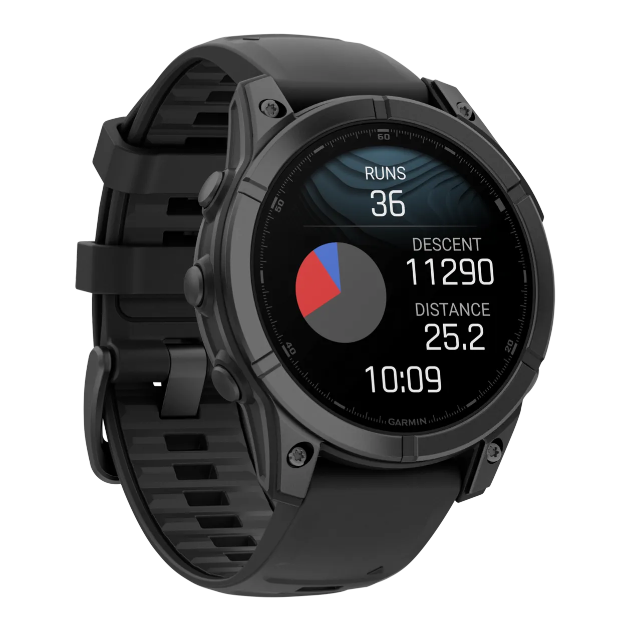 Garmin fēnix® E GPS Multisport Smartwatch, Black / Slate Grey