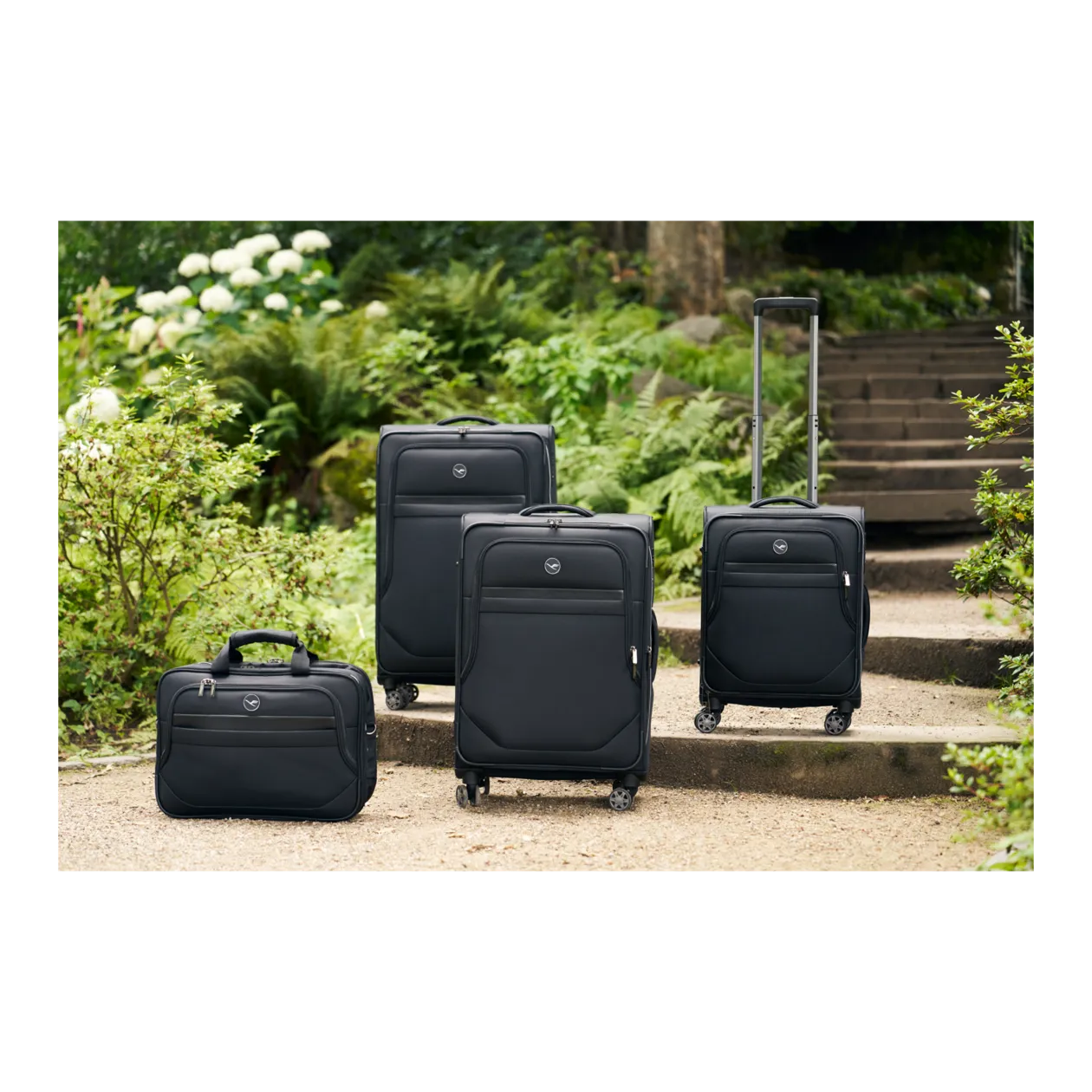 Lufthansa Flight Collection 5.0 Cabin Trolley, 4-Wheel, Black