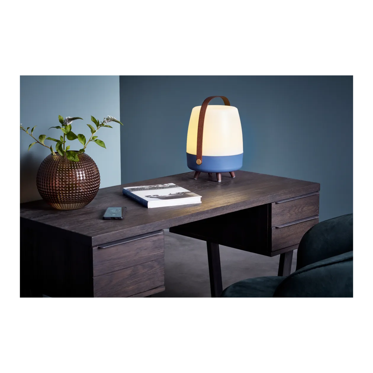 Kooduu Lite-up Play 2.0 | SOUND BY JBL | Lampe haut-parleur, Ocean Blue