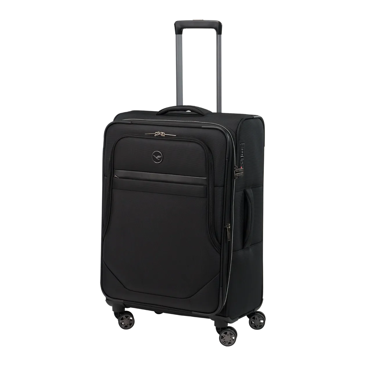 Lufthansa Flight Collection 5.0 Trolley L (erweiterbar), 4-Rad, Schwarz