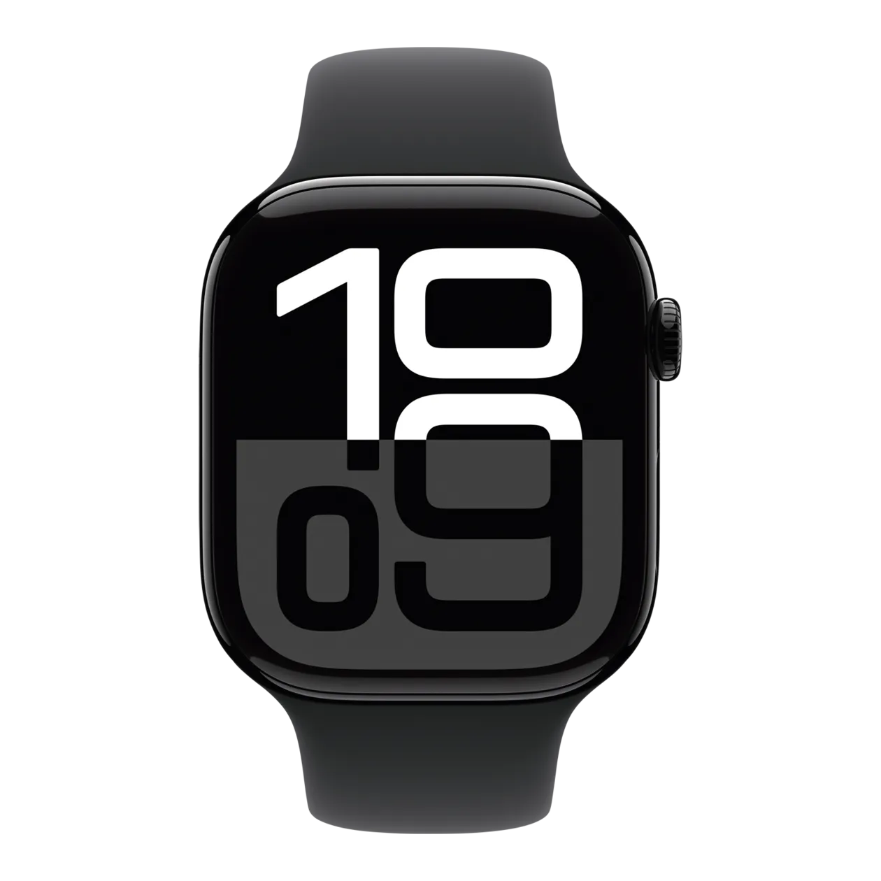 Apple Watch Series 10 GPS + Cellular Montre connectée avec bracelet sport M/L, 46 mm, aluminium, noir/noir