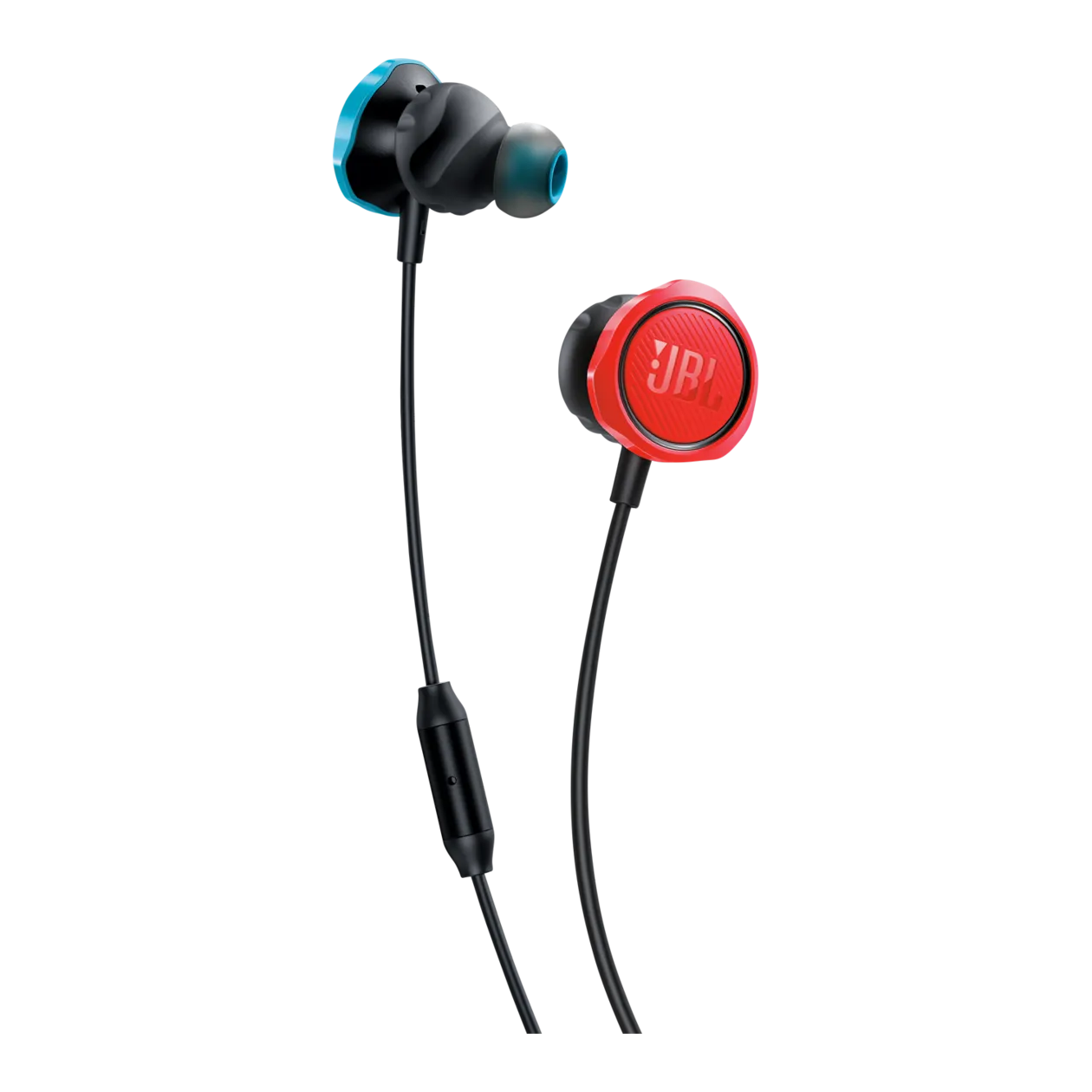 JBL Quantum 50 N Cuffie da gaming in-ear, rosso/blu