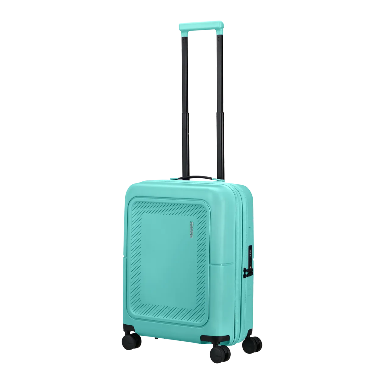 American Tourister DashPop Spinner 55/20 TSA Trolley da cabina (espandibile), Aqua Sky