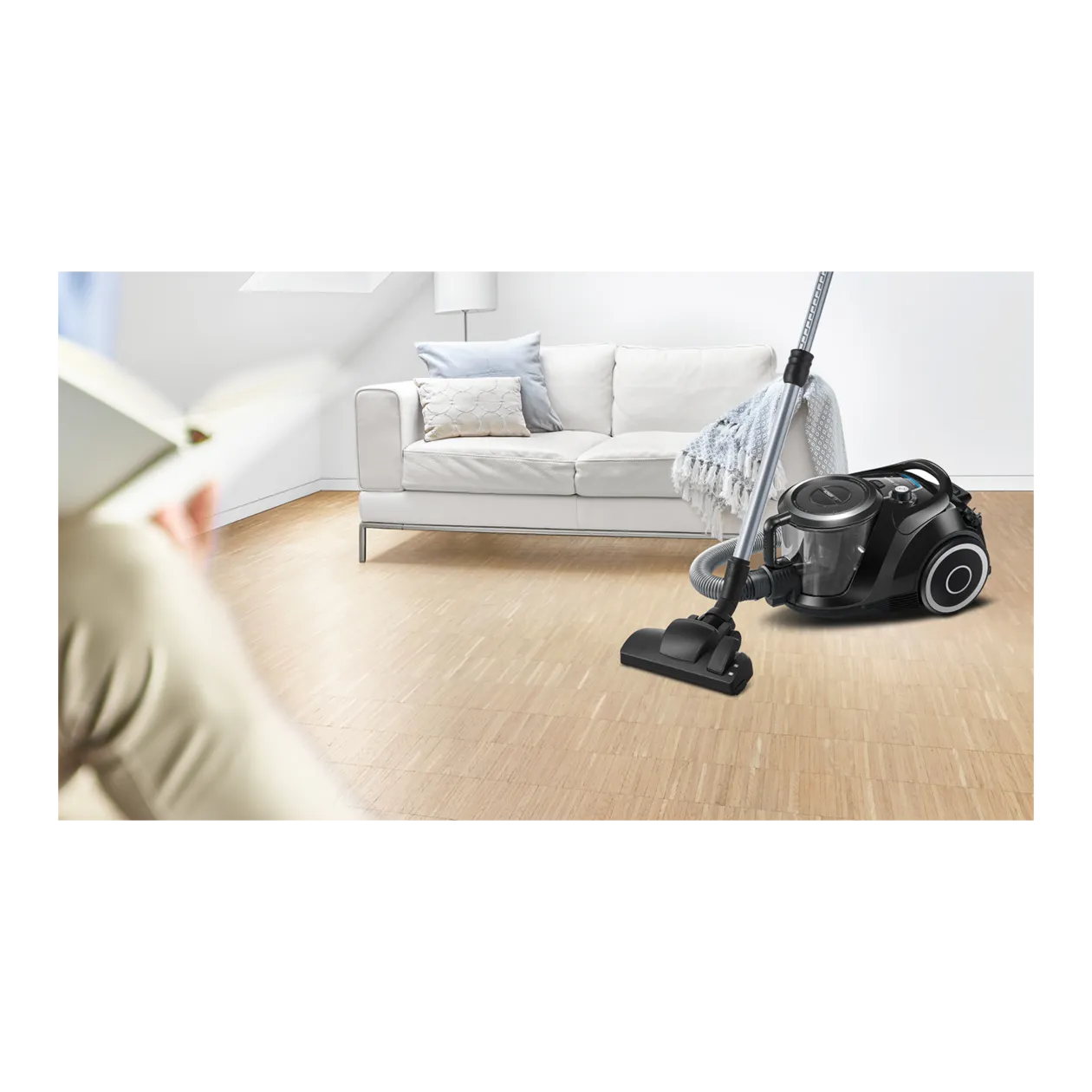 Bosch Serie 6 Aspirateur sans sac, noir