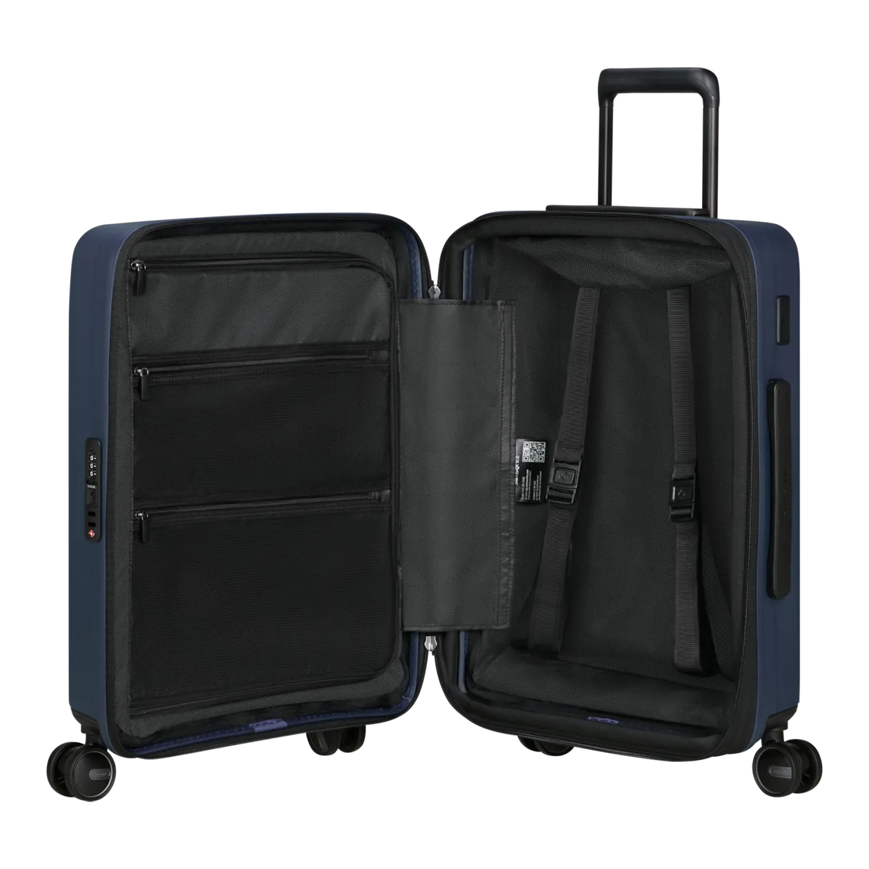 Samsonite Restackd Spinner 55/20-23 Valise à roulettes S (extensible), Midnight Blue