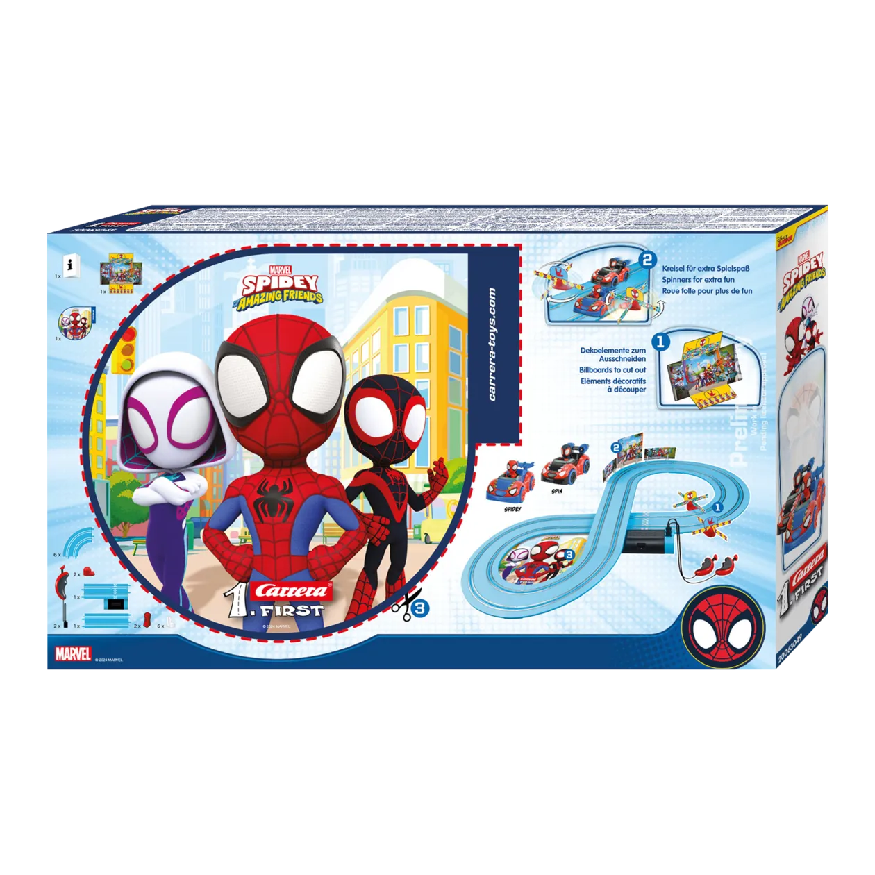 Carrera FIRST Marvel Spidey "It's Spidey Time" Racetrack Set