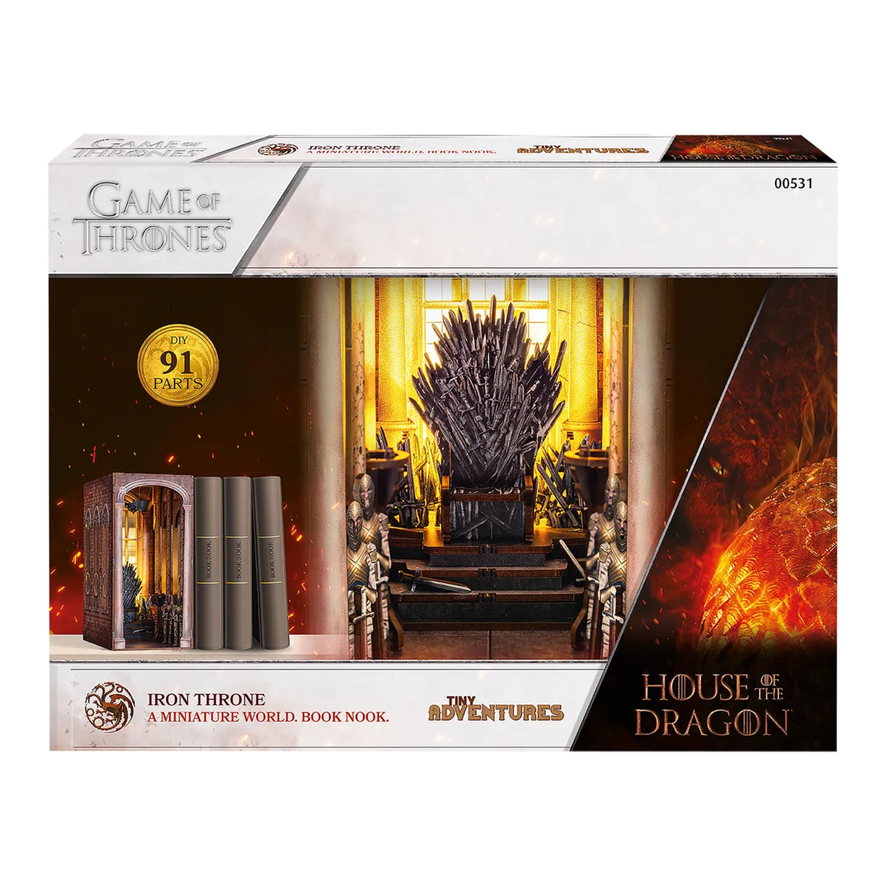 Revell Tiny Adventures House of the Dragon / Game of Thrones "The Iron Throne" Bookend Construction Set