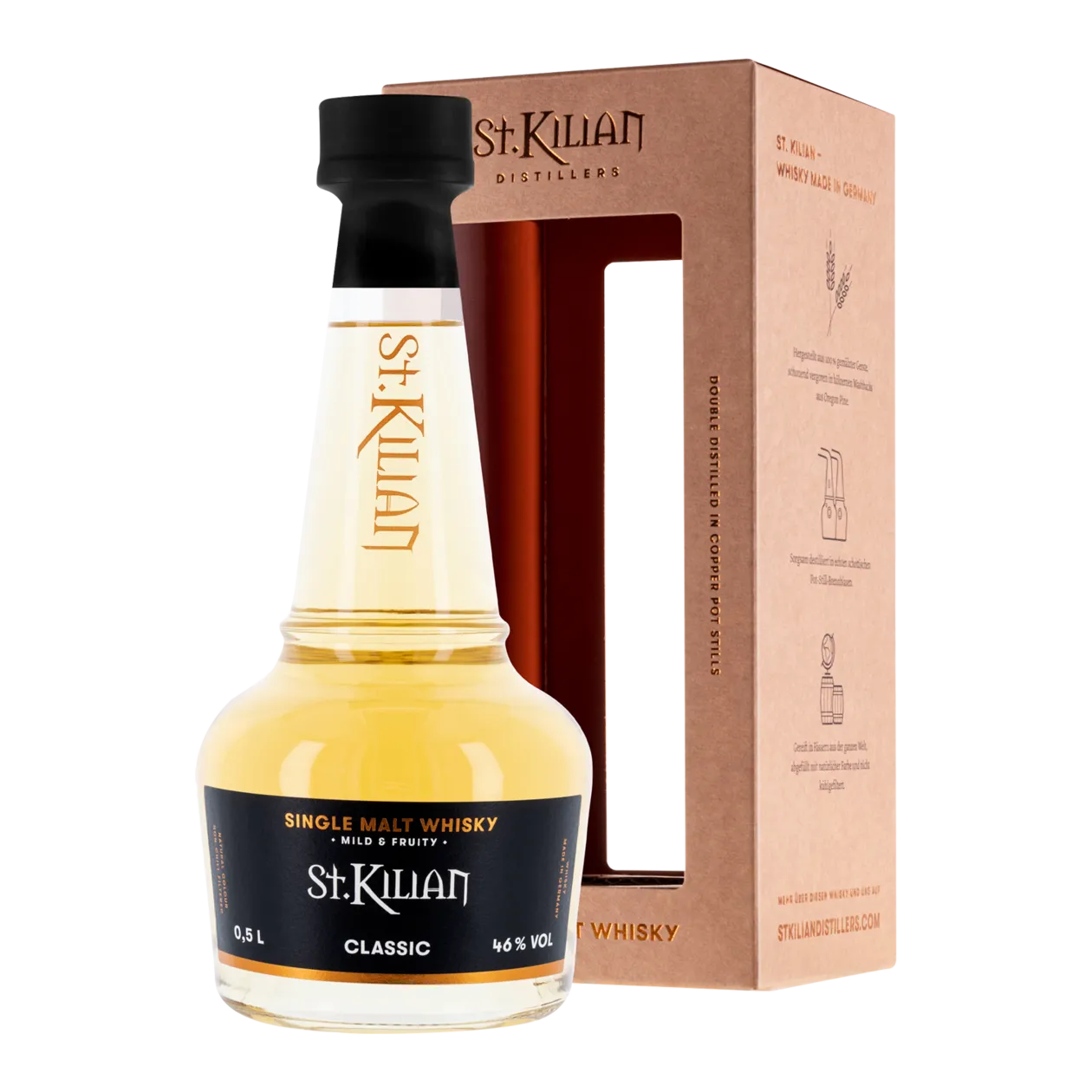 St. Kilian Classic Single Malt Whisky, 0.5 l, 46.0% ABV, Germany