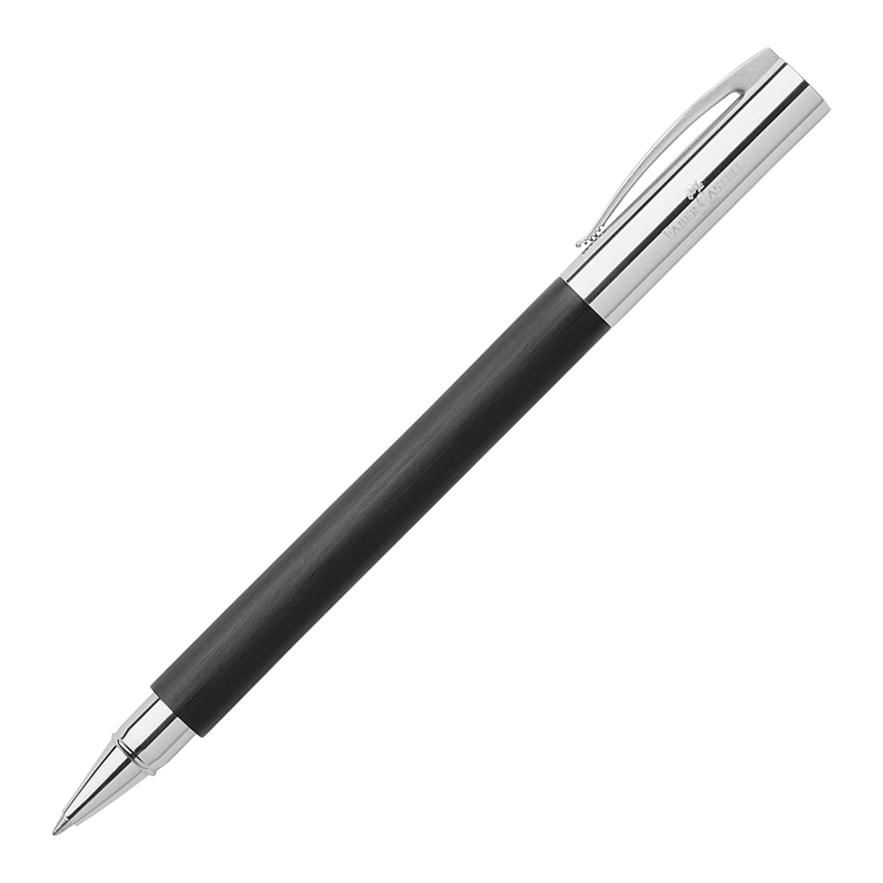 Faber-Castell Ambition Precious Resin Rollerball Pen, Black/Chrome