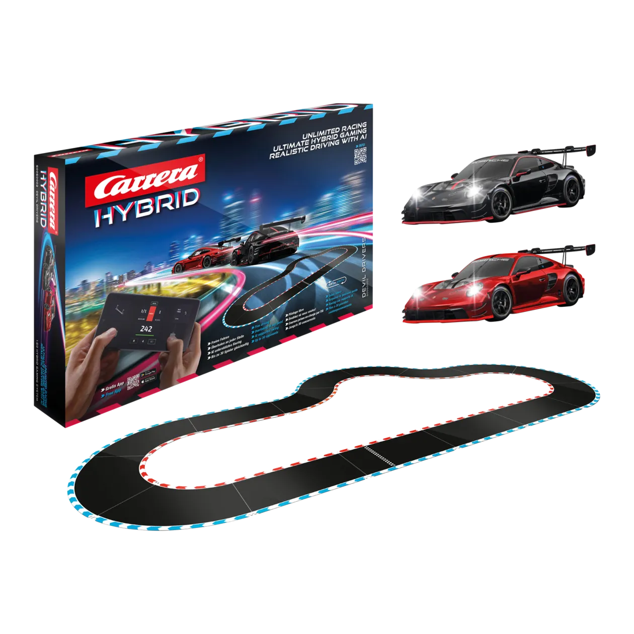 Carrera Hybrid AI Gaming Devil Drivers Race Track Set