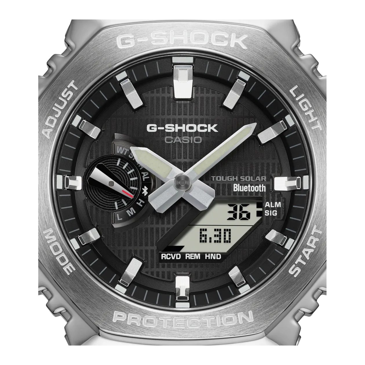 CASIO G-SHOCK GBM-2100-1AER Men's Watch, Black / Silver-Coloured