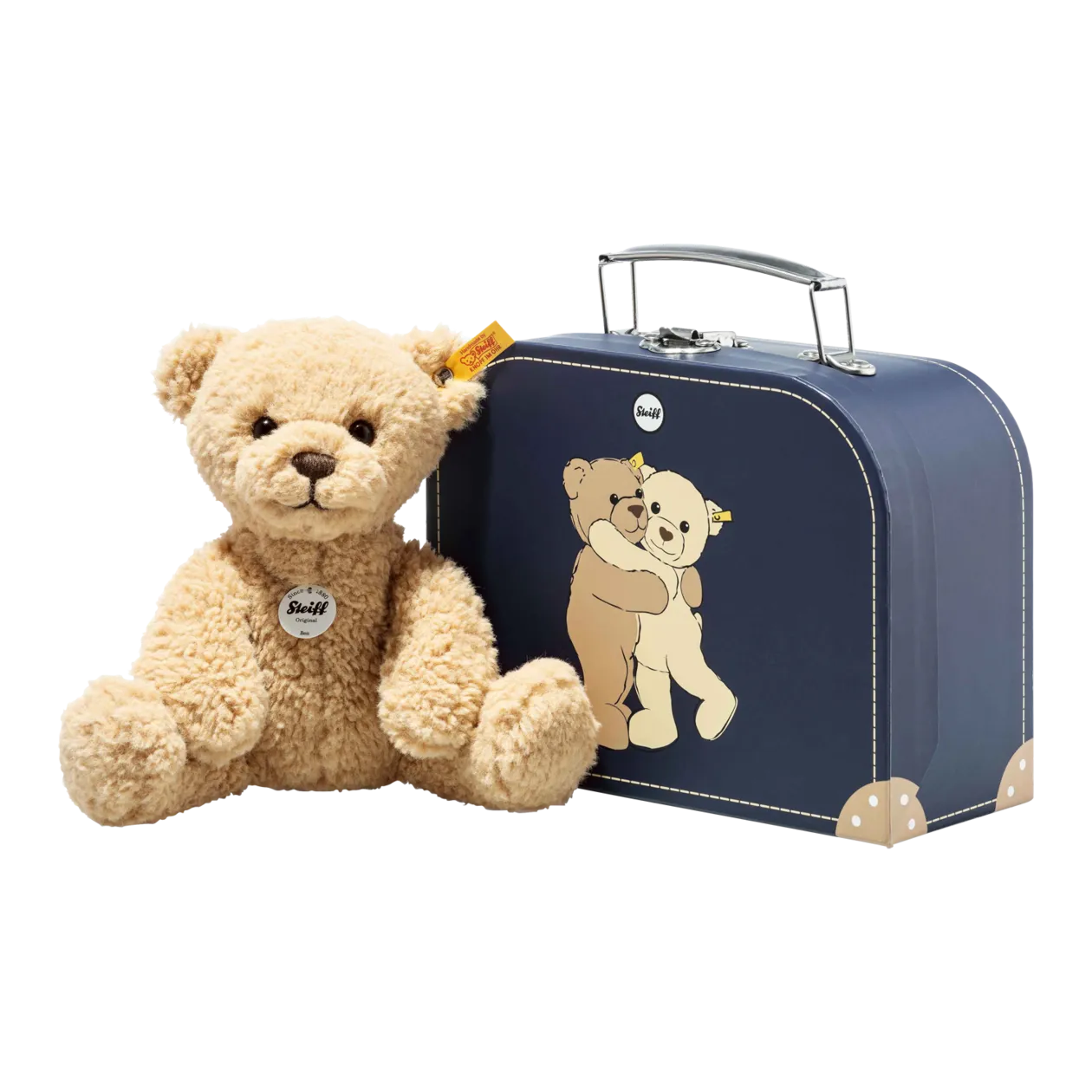 Steiff Ben Ours en peluche dans sa valise