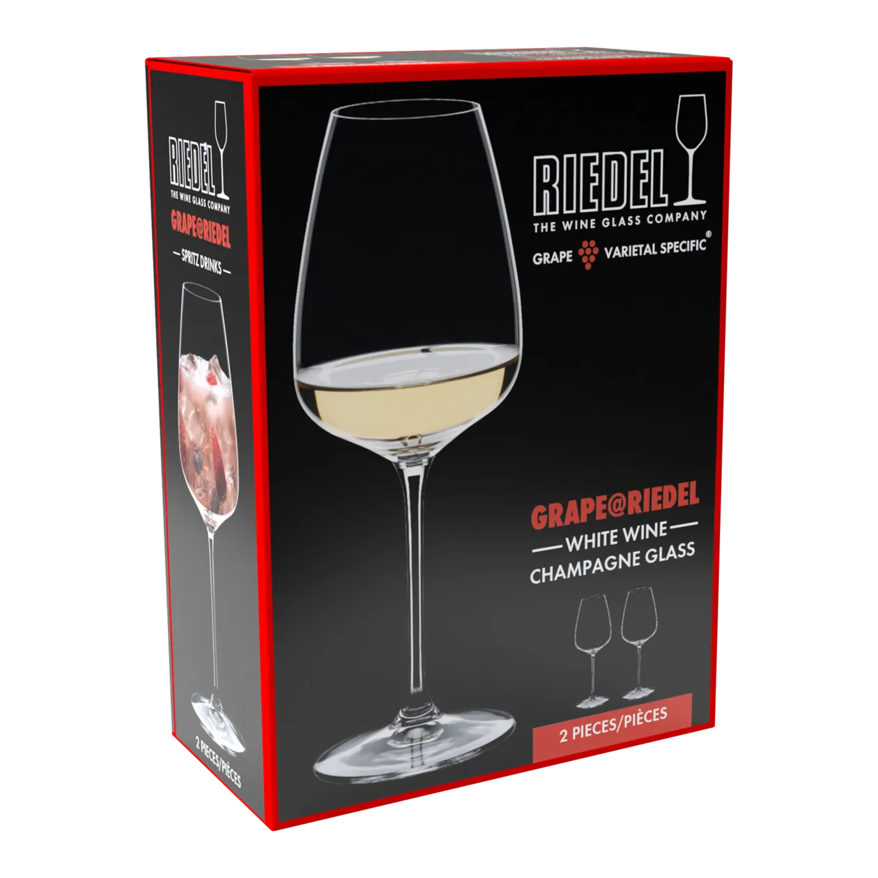 Riedel GRAPE@RIEDEL White Wine / Champagne / Spritz Drinks Glasses, Set of 2