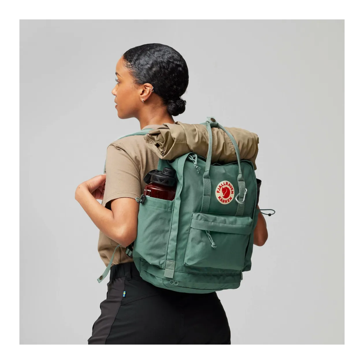 Fjallraven Kanken Outlong Backpack Frost Green Worldshop