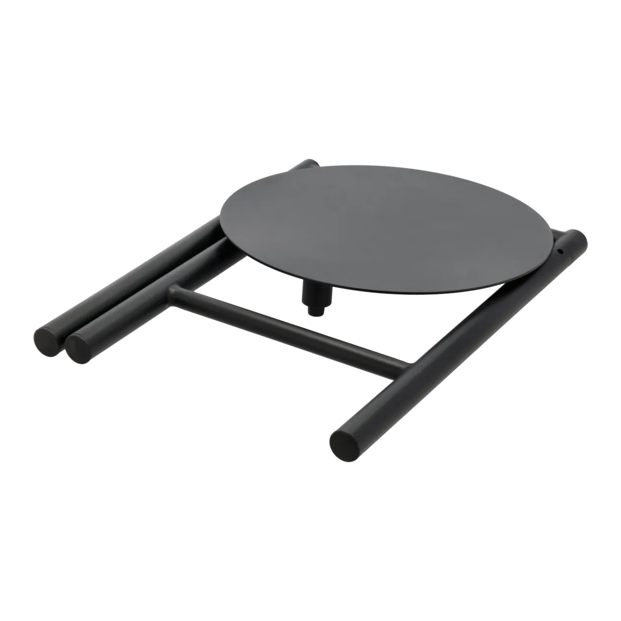 Zone Denmark Disc Tabouret pliant, noir