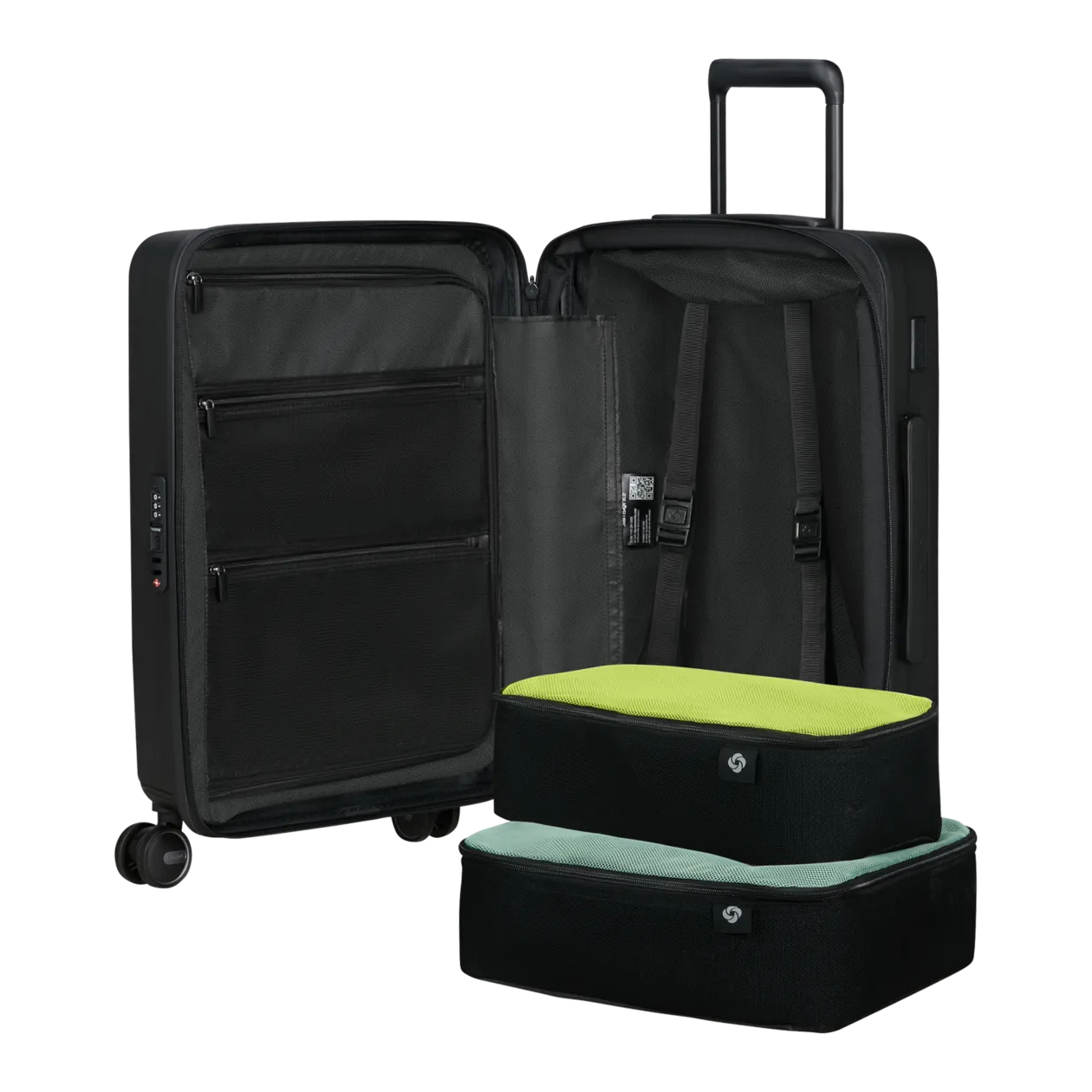 Samsonite Restackd Spinner 55/20-23 Valise à roulettes S (extensible), noir