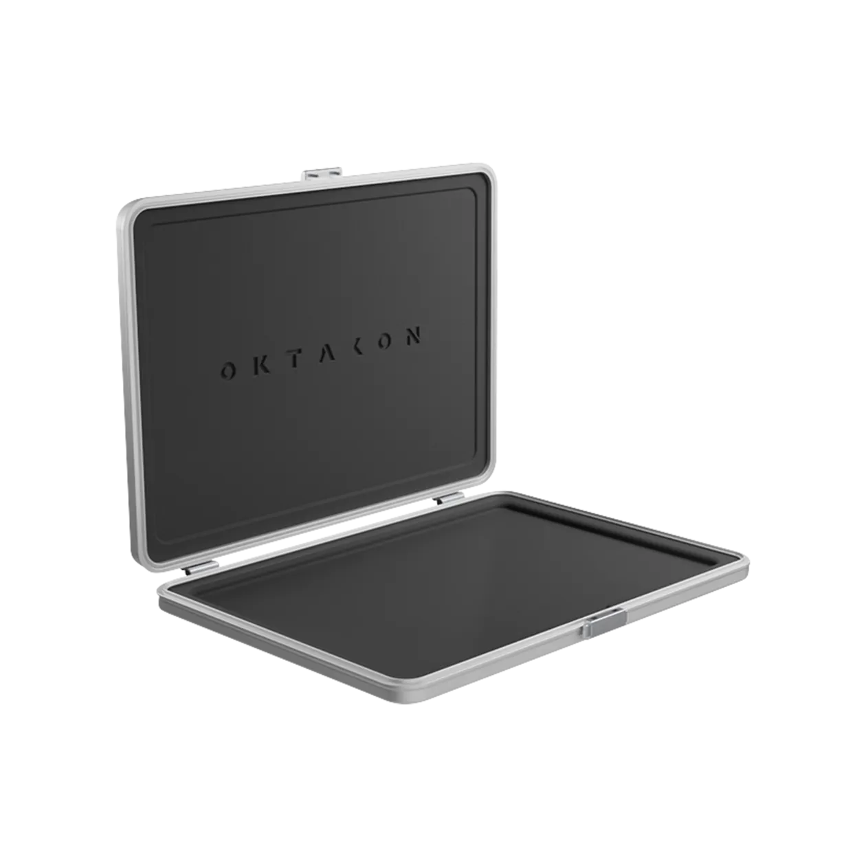 Oktakon Aluminium Hardcase Laptop-Tasche, Aviation Silver