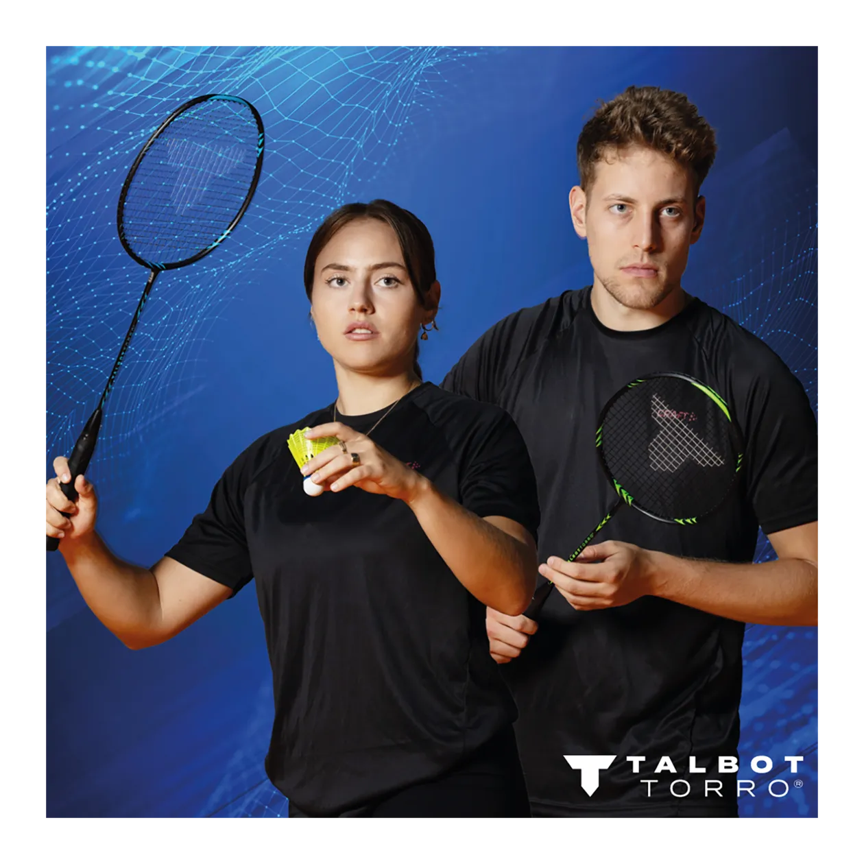 Talbot-Torro Professional Set da badminton, nero