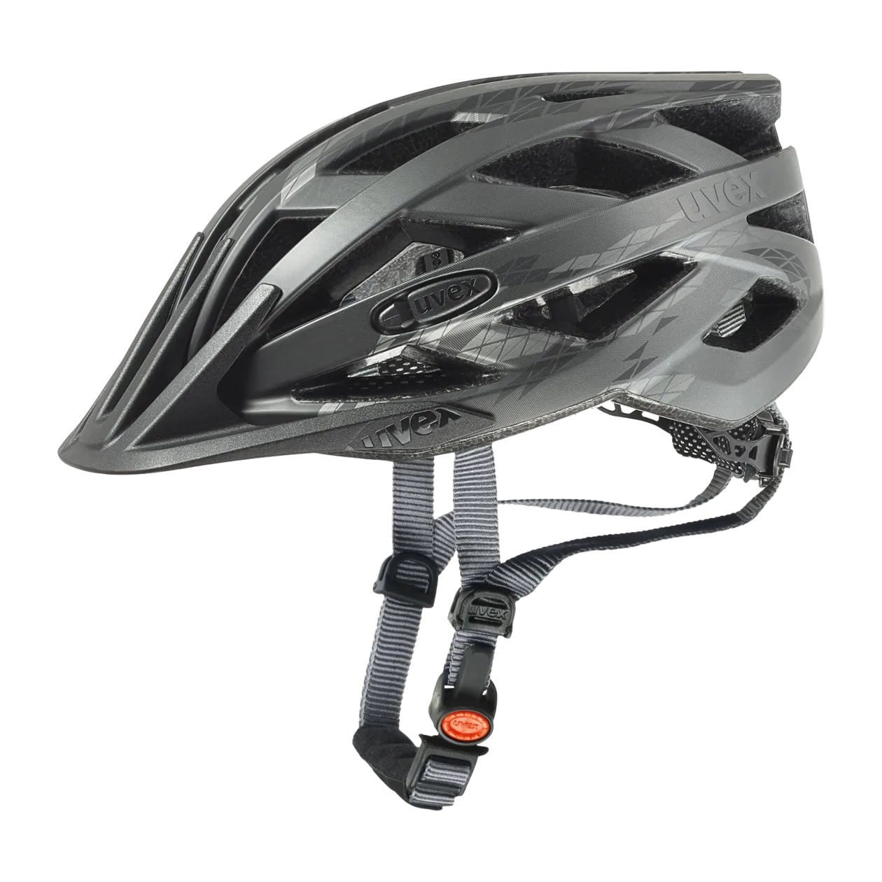 uvex i-vo cc Casque de vélo, 52-57 cm, Black / Smoke Matt