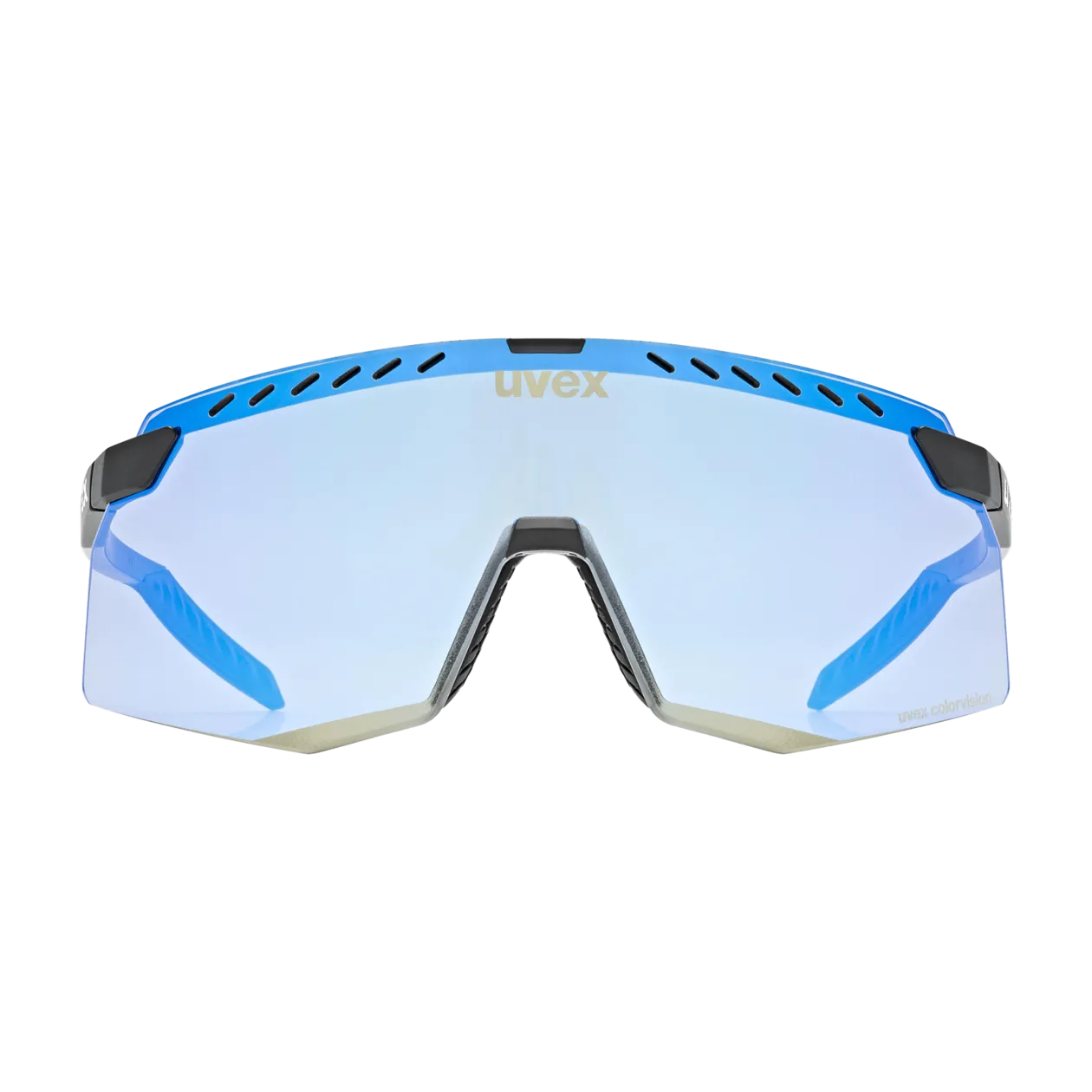 uvex pace stage CV Sports Glasses, Black Matt / Mirror Blue