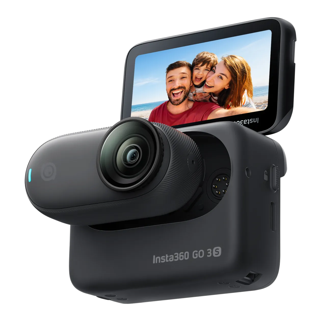 Insta360 GO 3S 4K-POV-Minikamera, 126 GB, Midnight Black